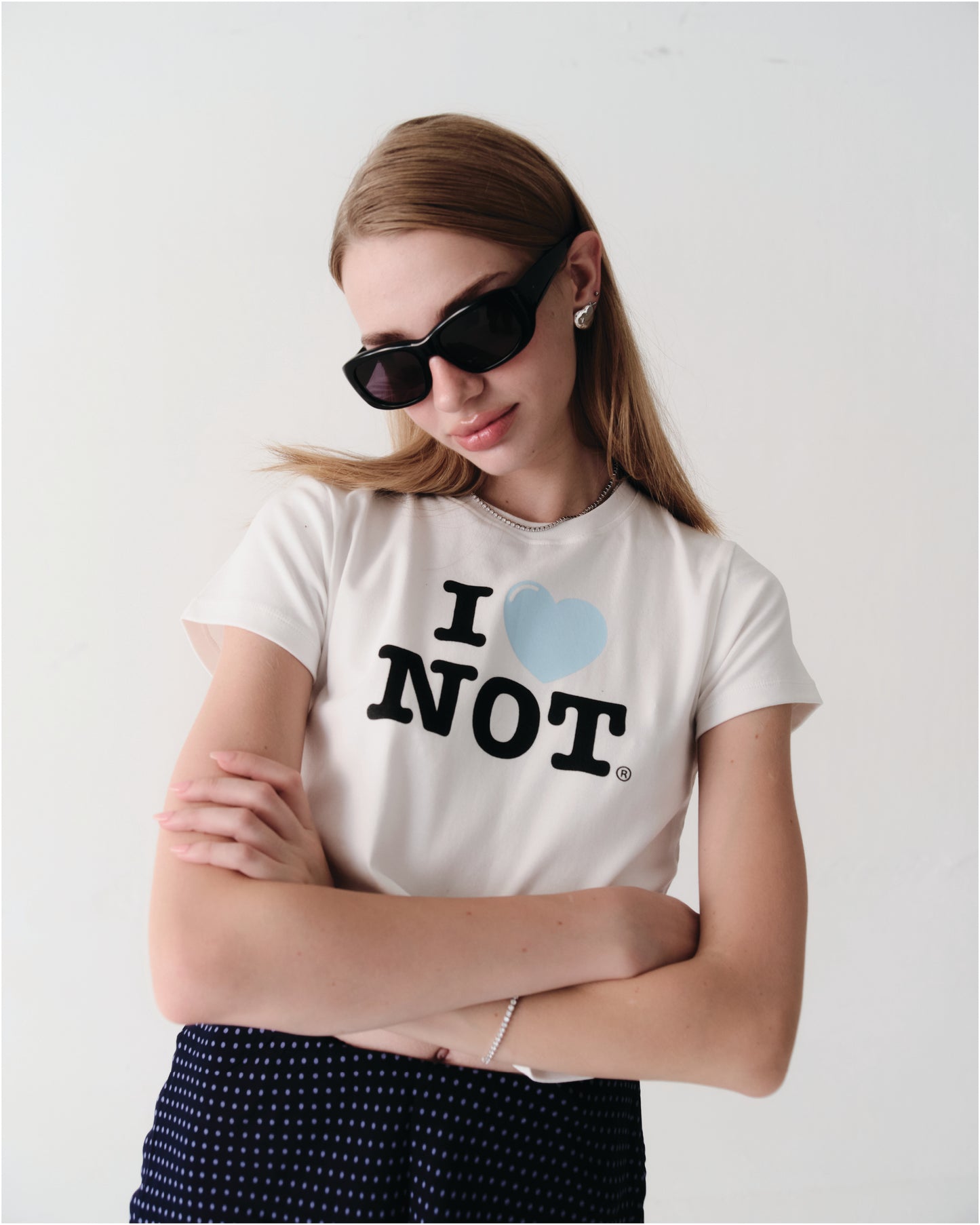 imnot tee - Classic ptint in baby blue