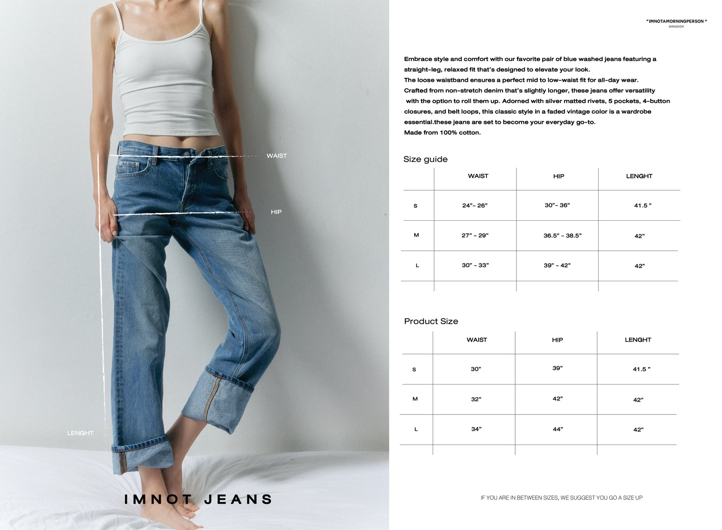 imnot jeans - Vintage Blue Wash