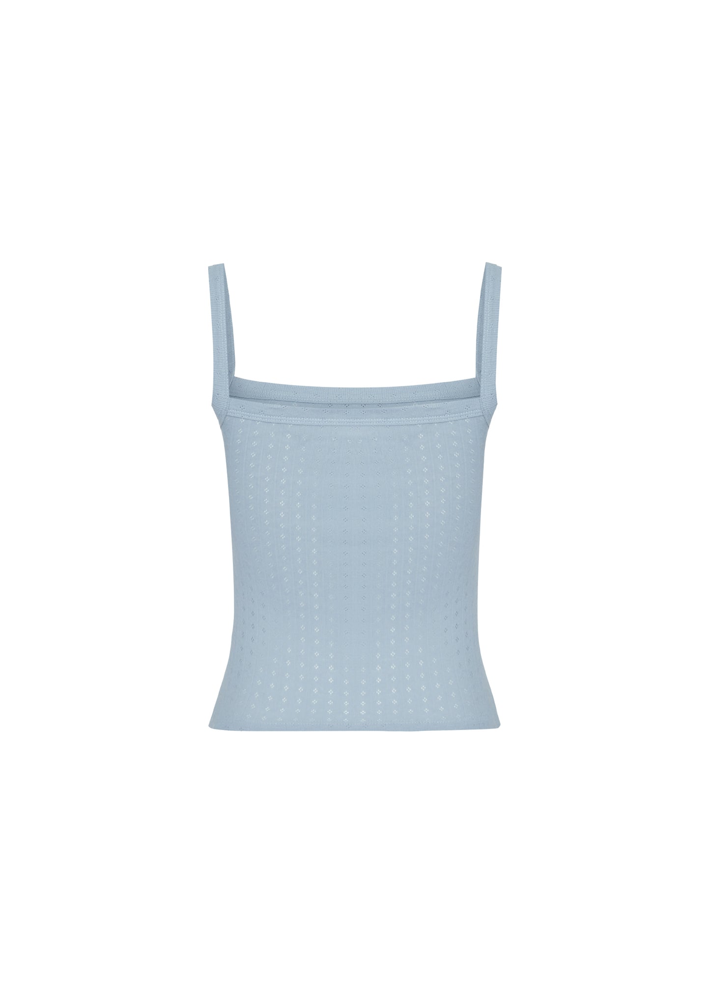 Pointelle Basic Cami Top - Powder blue