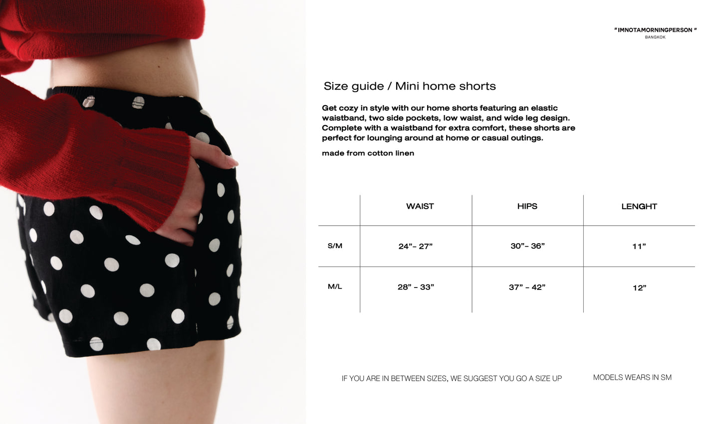 Mini Home shorts in white