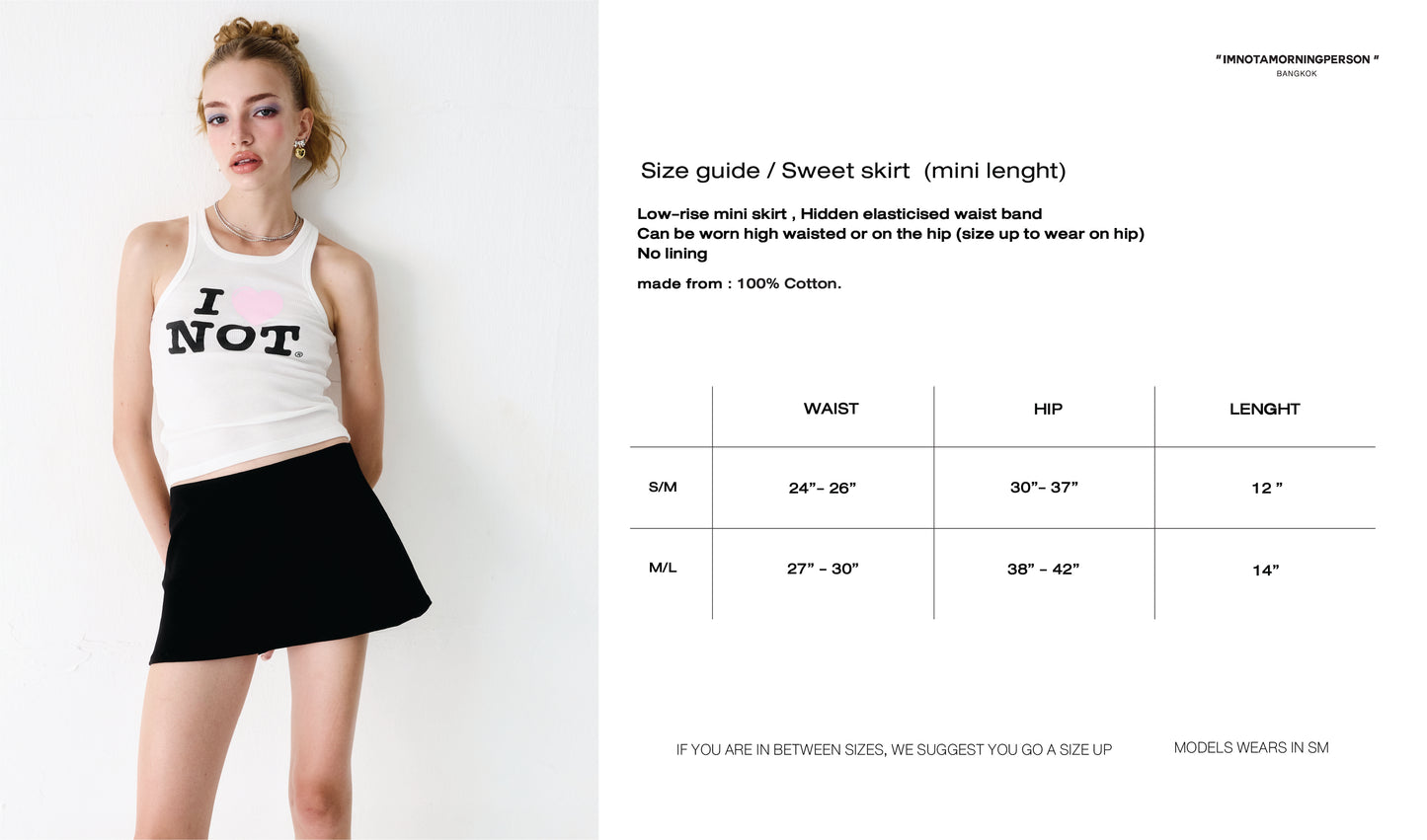 Basic Mini Skirt in White