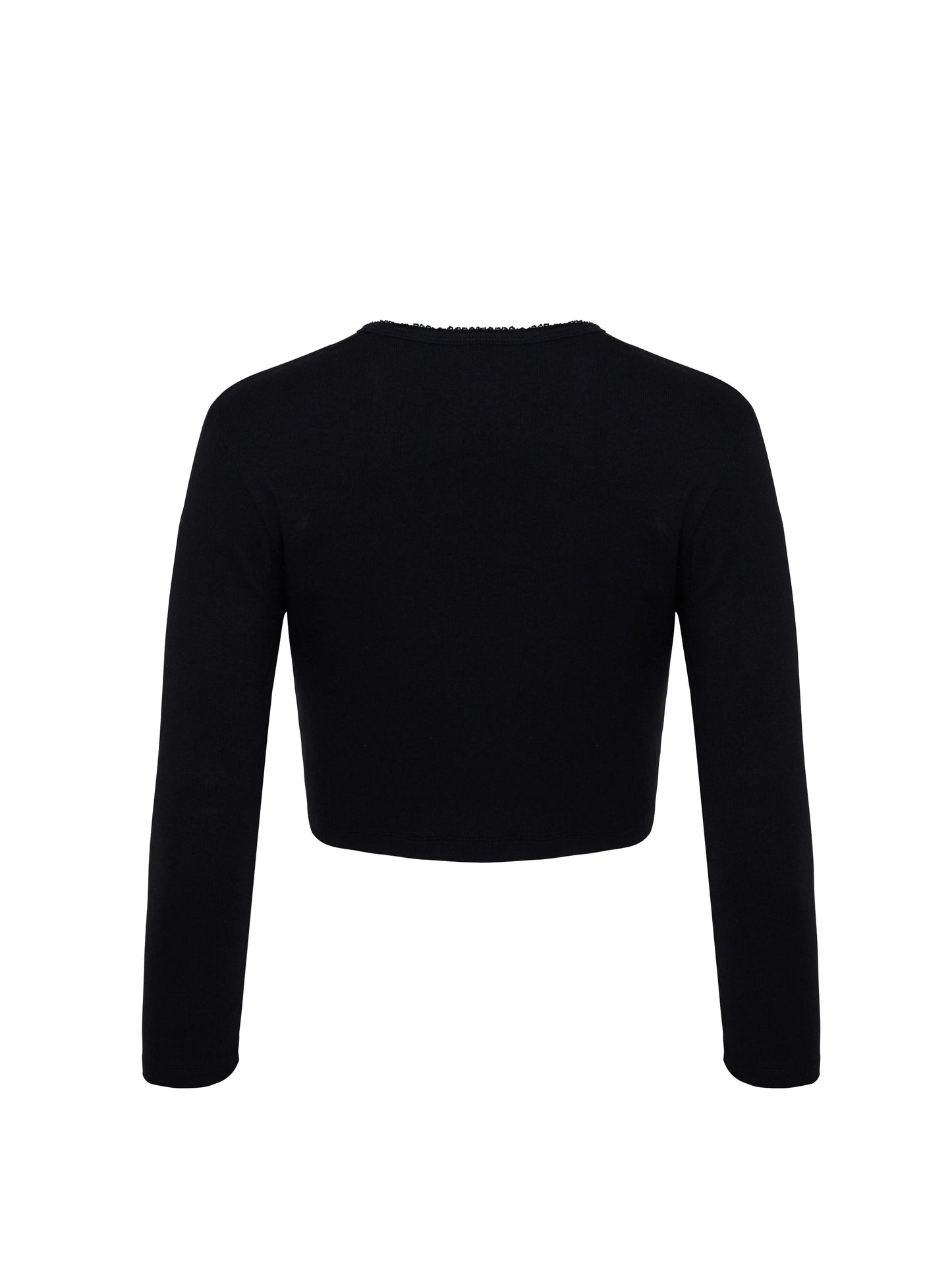 Cardi crop top - Black