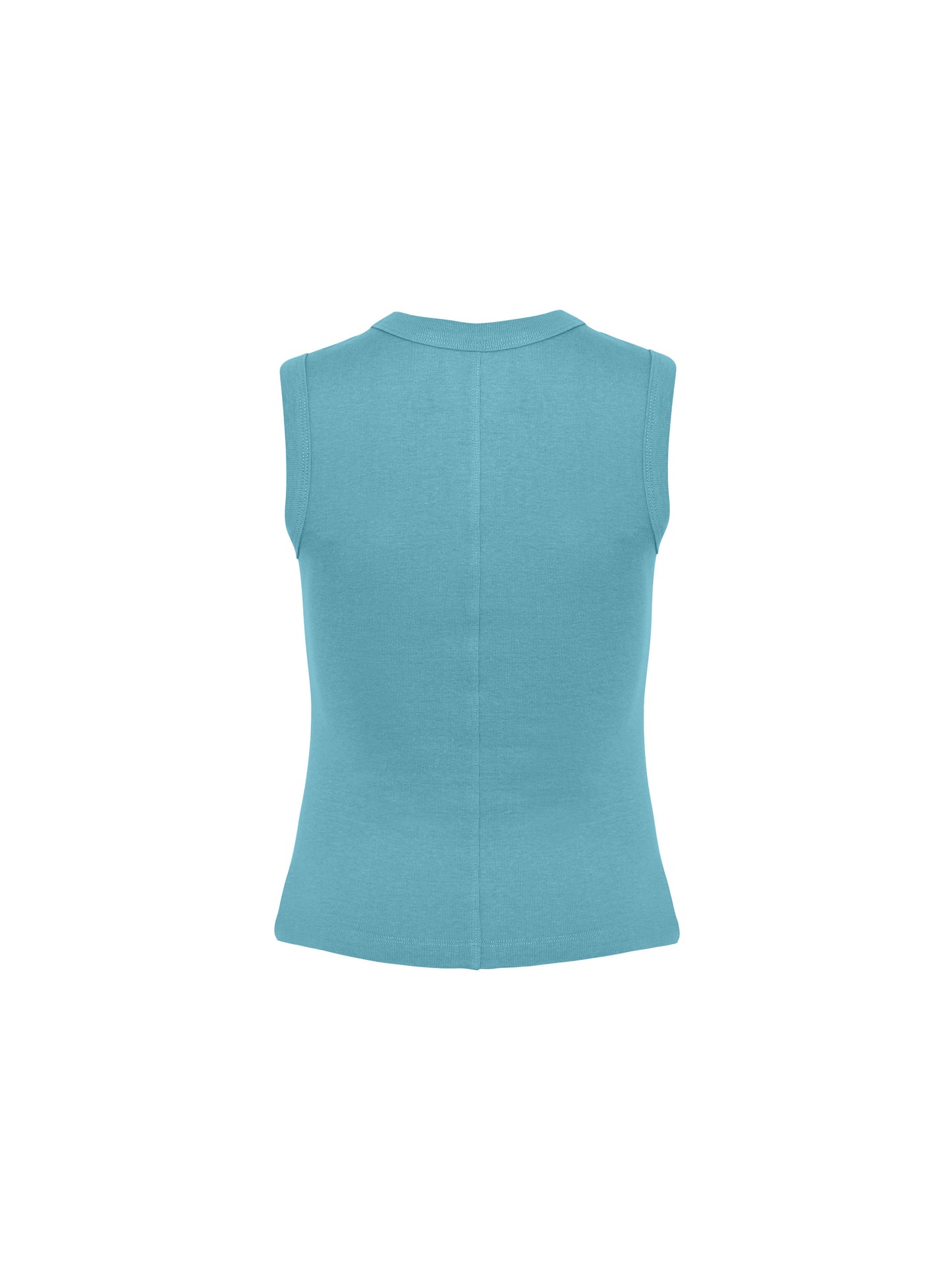 Sleeveless classic tee - Tiffany