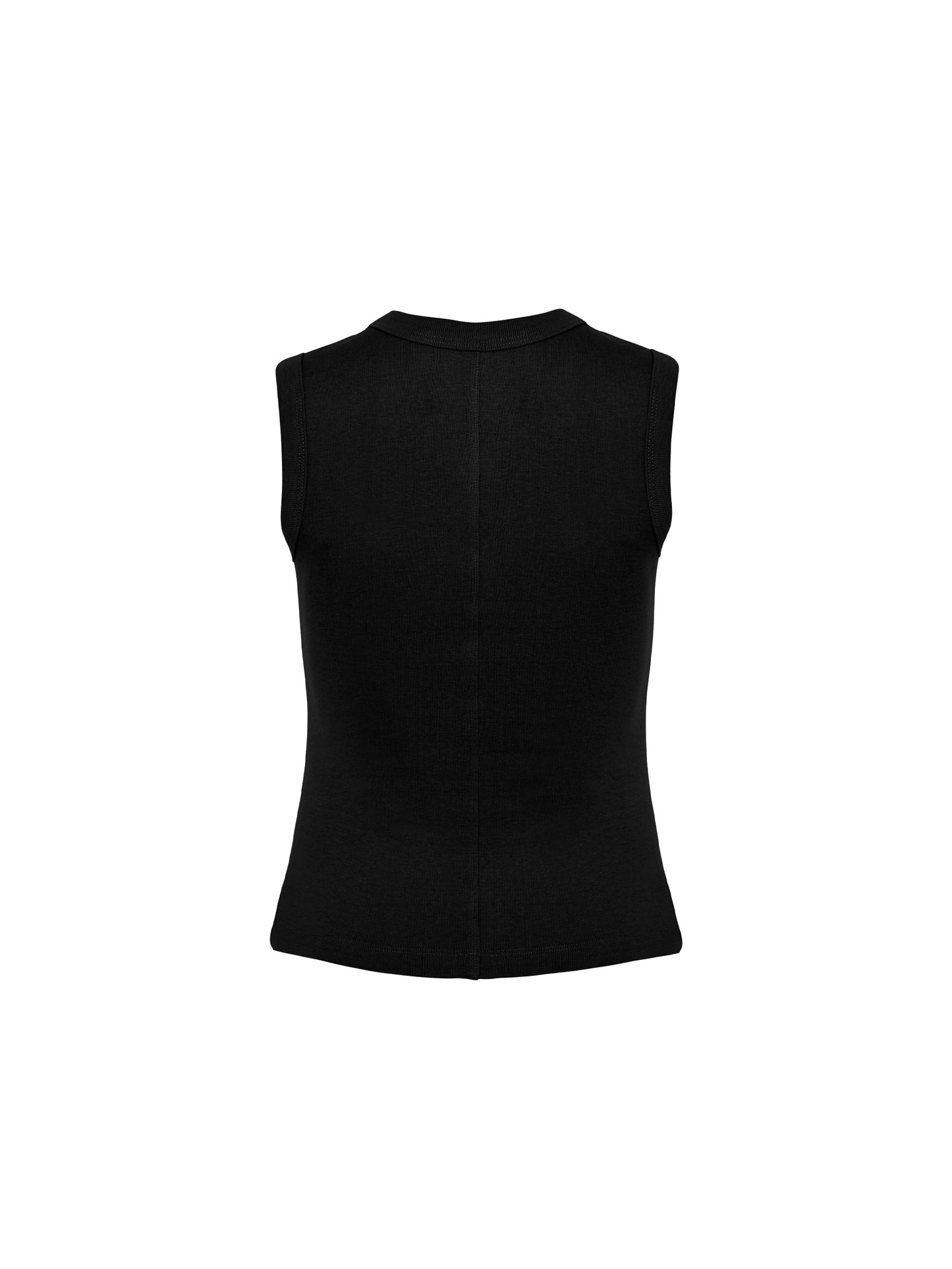 Sleeveless classic tee - Black