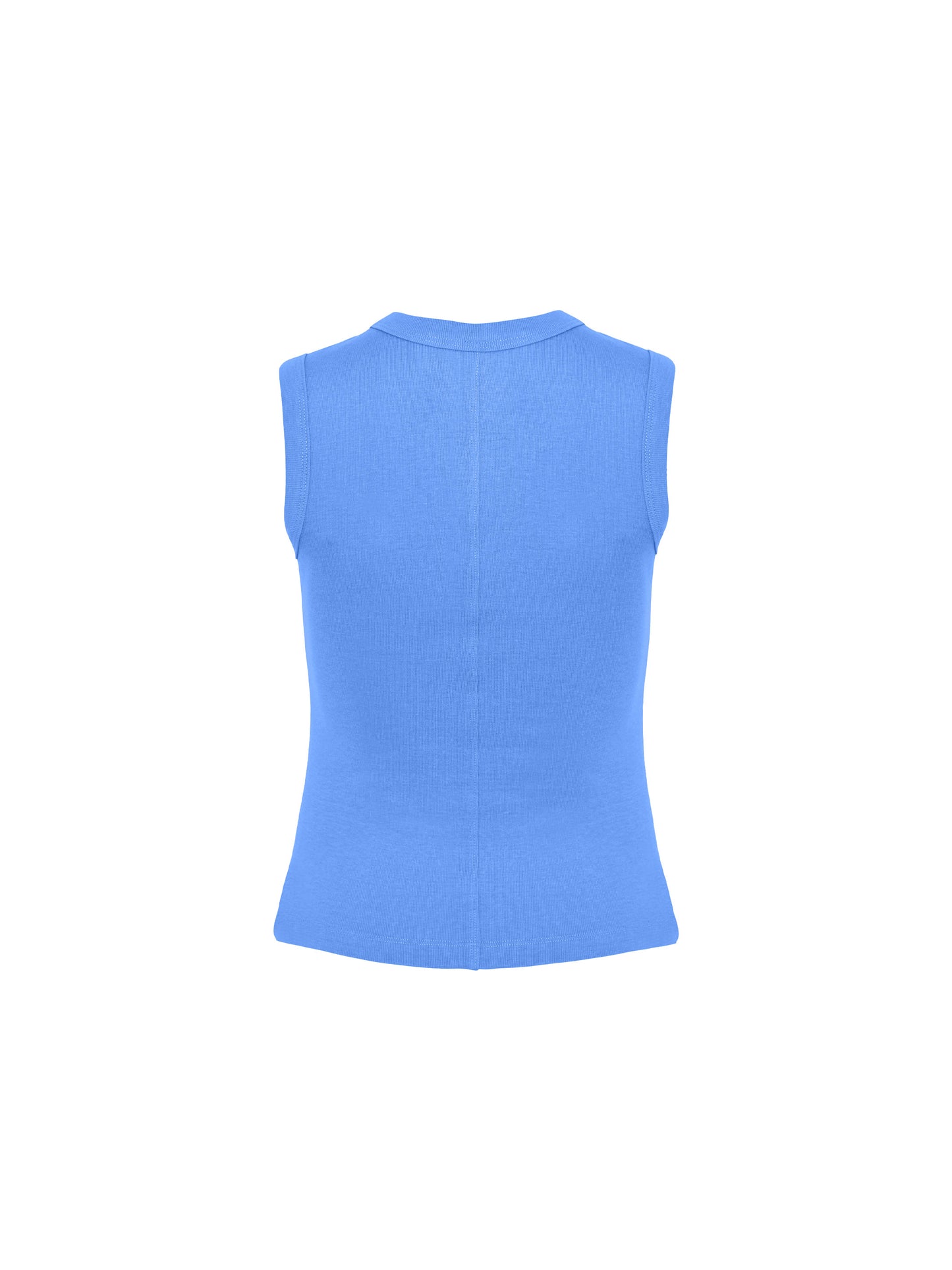 Sleeveless classic tee - Old blue
