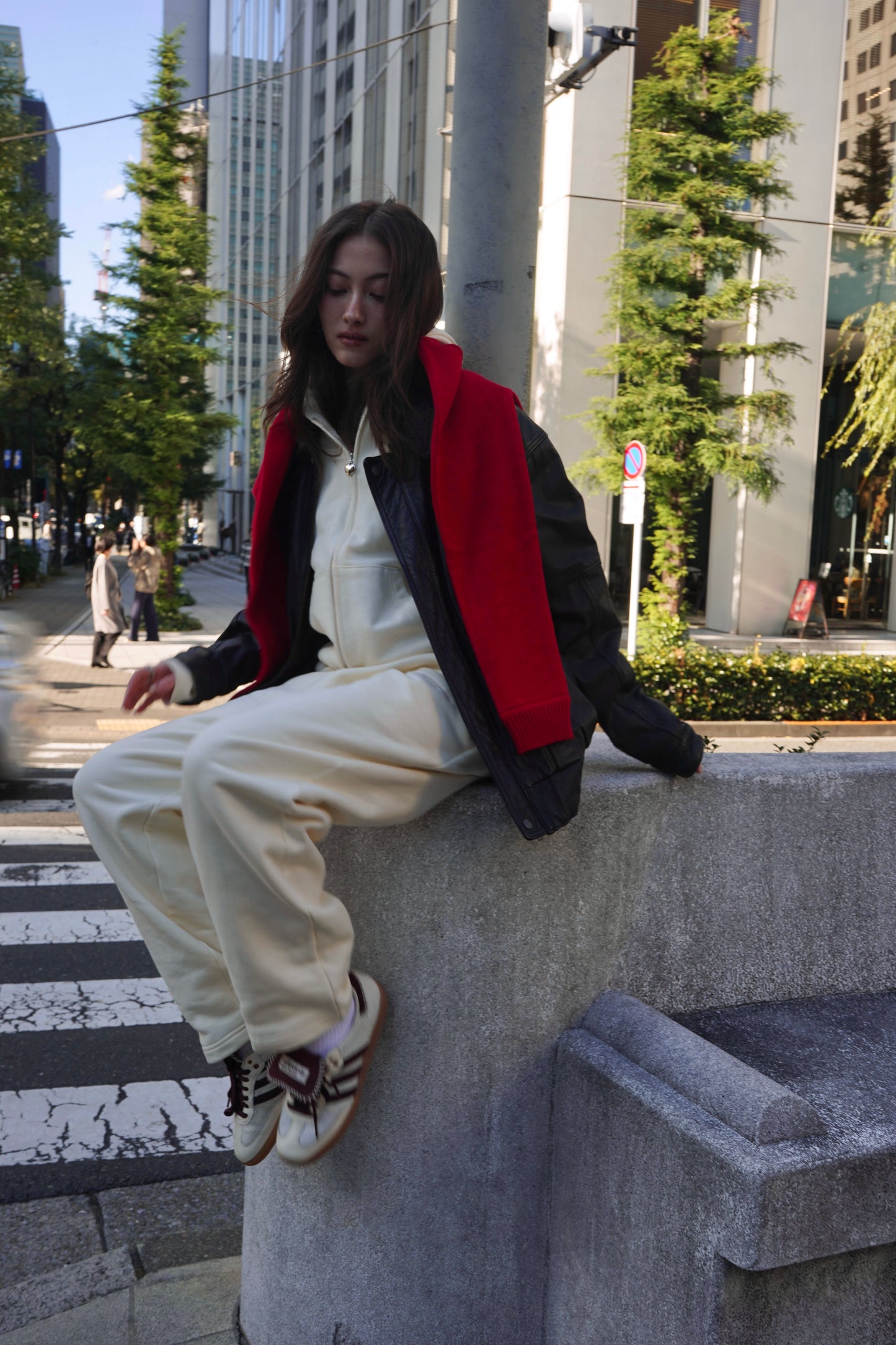 CLASSIC FLEECE STRAIGHT SWEATPANT - SOFT CREAM