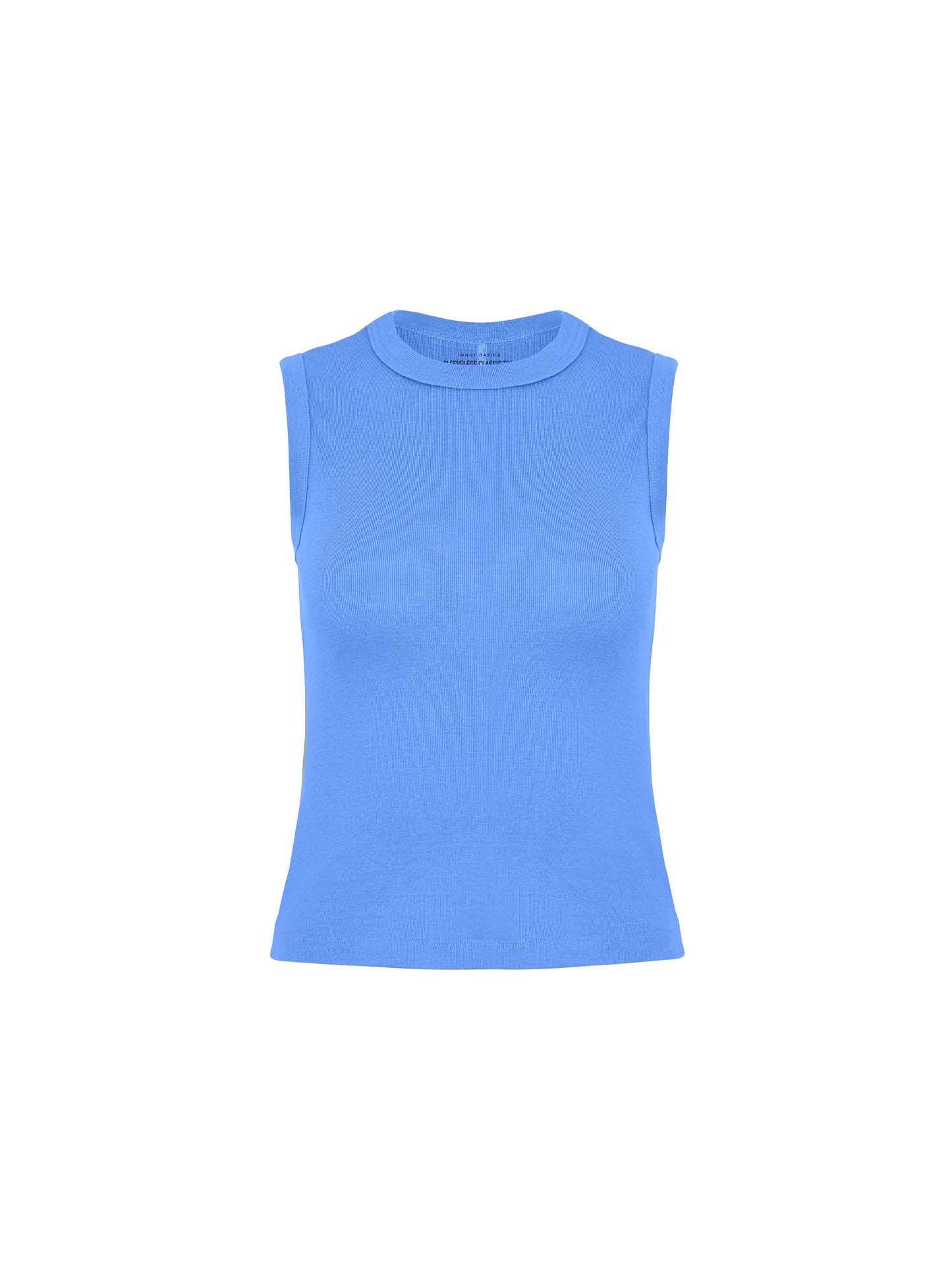 Sleeveless classic tee - Old blue