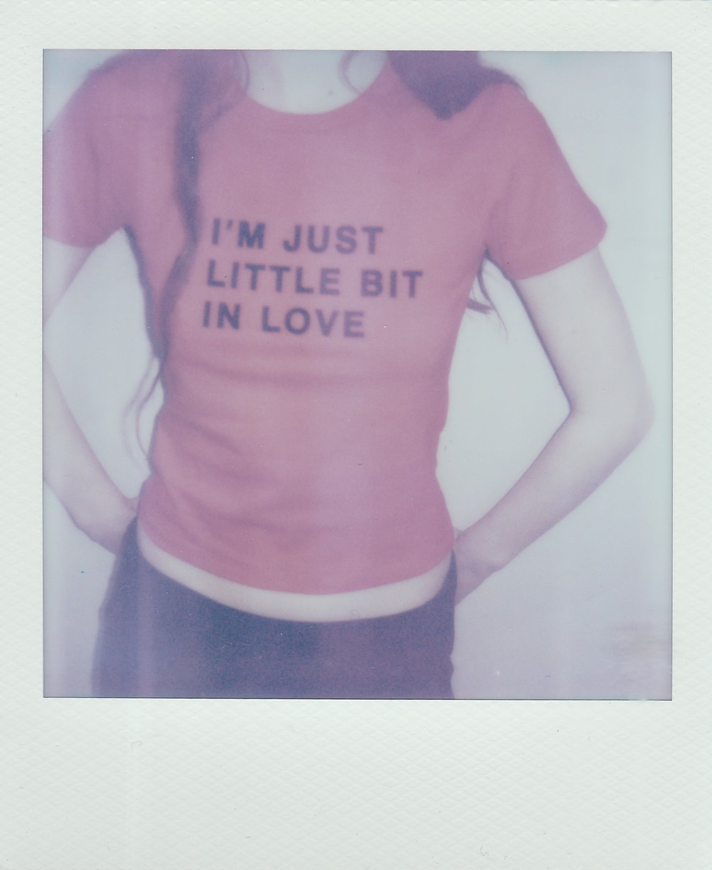 A LITTLE BIT IN LOVE TEE in LOVE RED