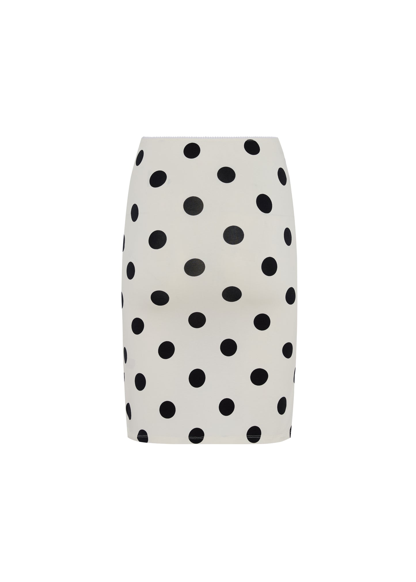 CLASSIC MIDI SKIRT in white polka dot