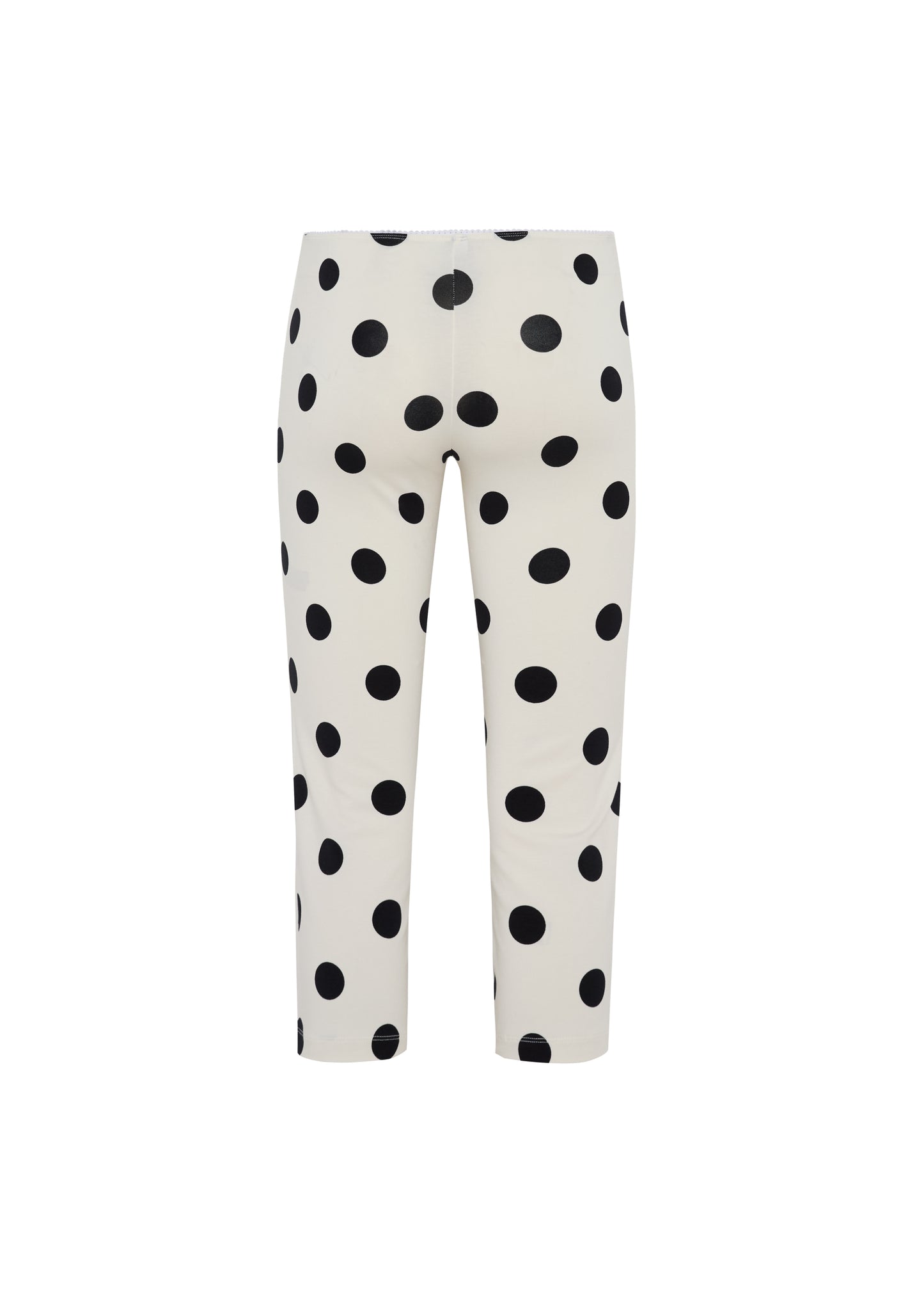 Spotty Capri pants in White Polka dot