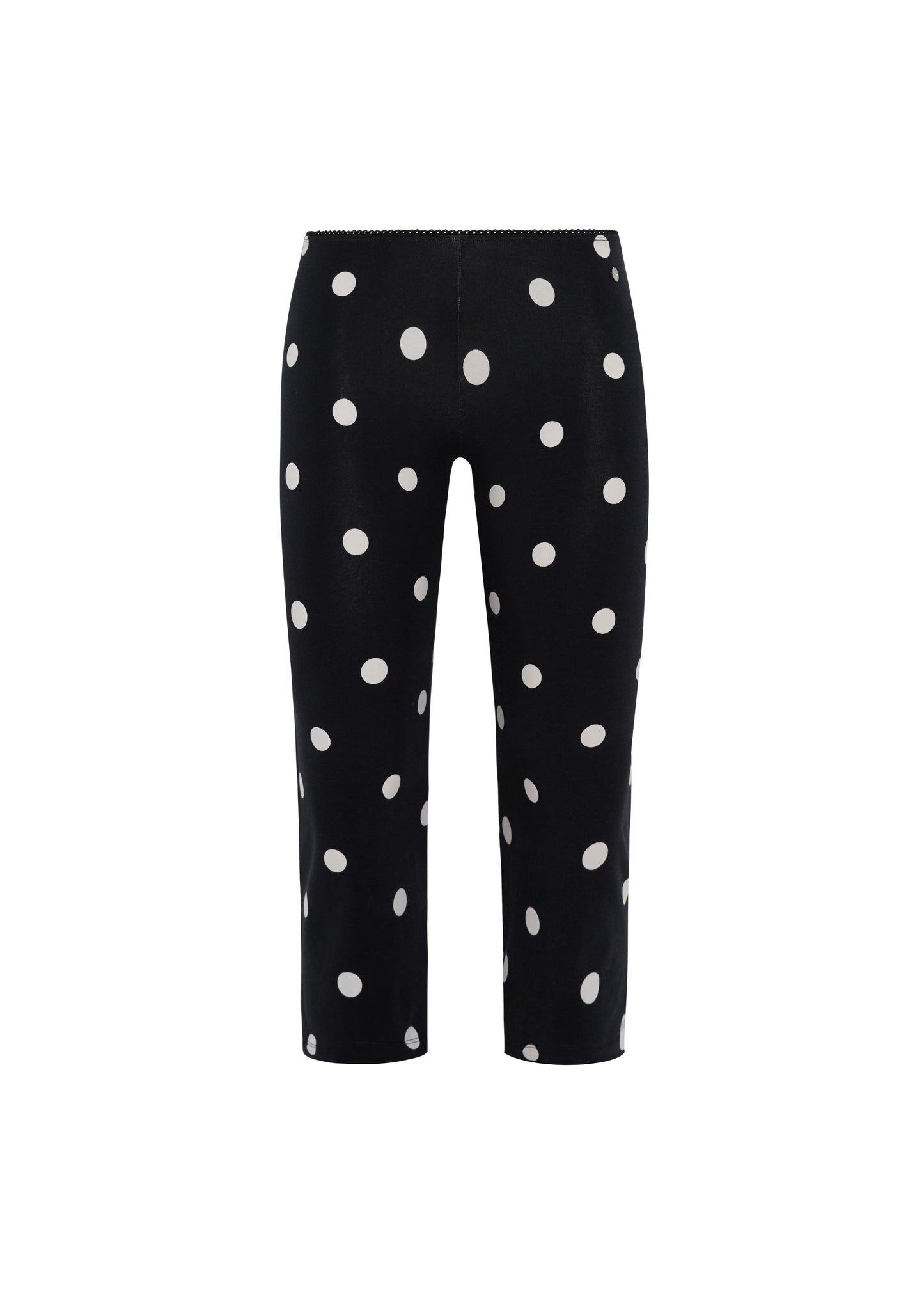 Spotty Capri pants in Black Polka dot