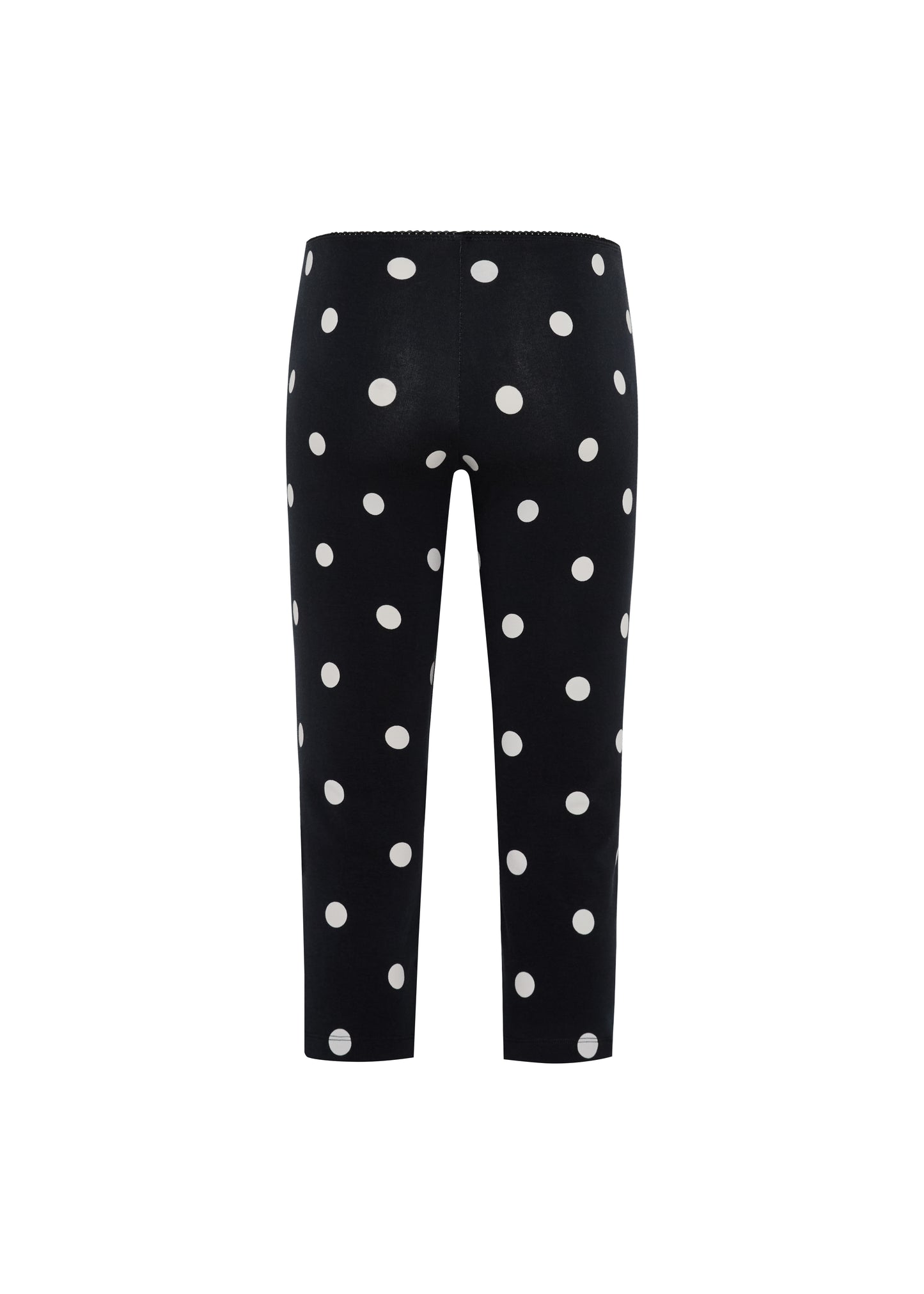 Spotty Capri pants in Black Polka dot