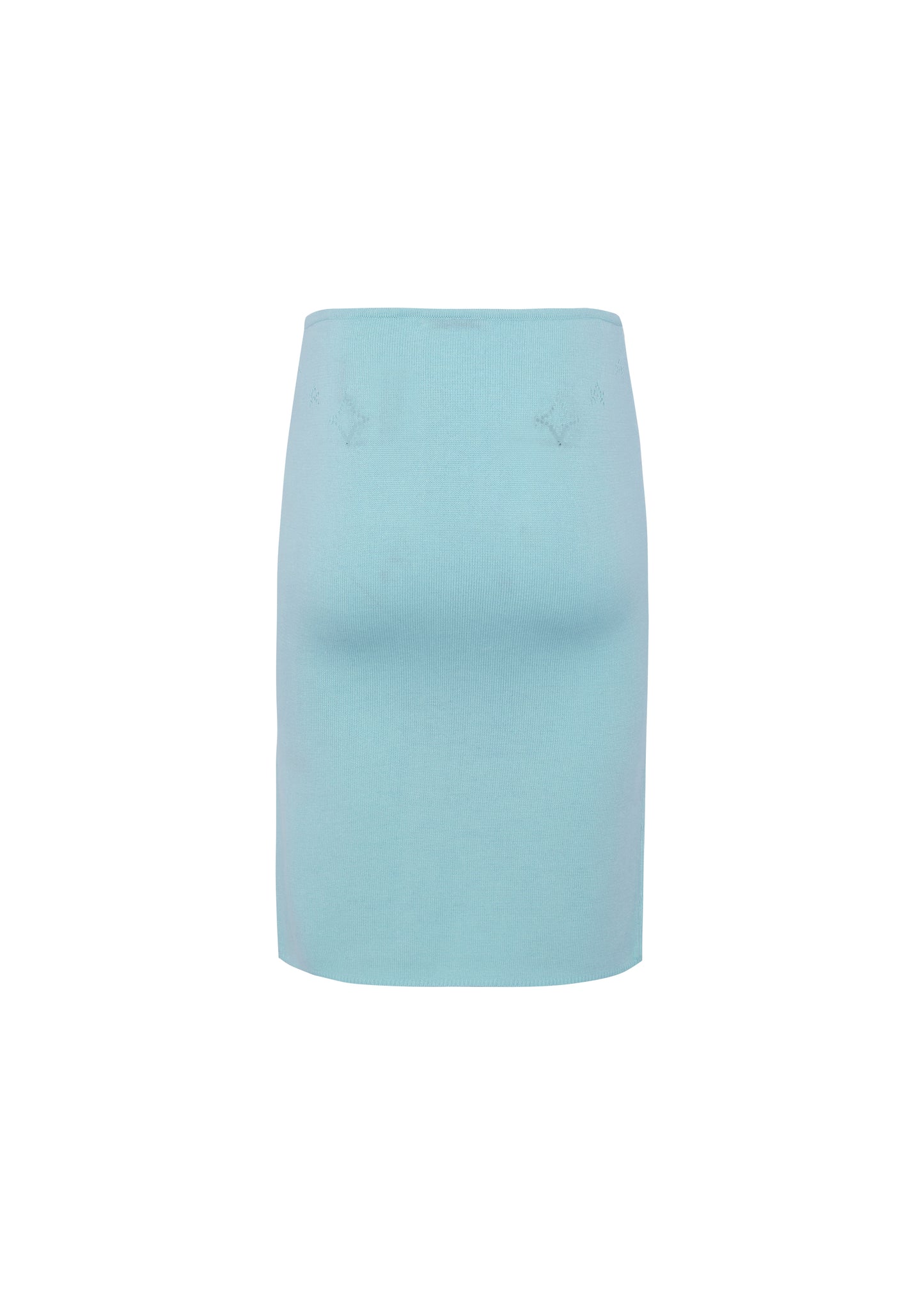 Knit Midi Skirt with Emoji Cut-Outs - Sora