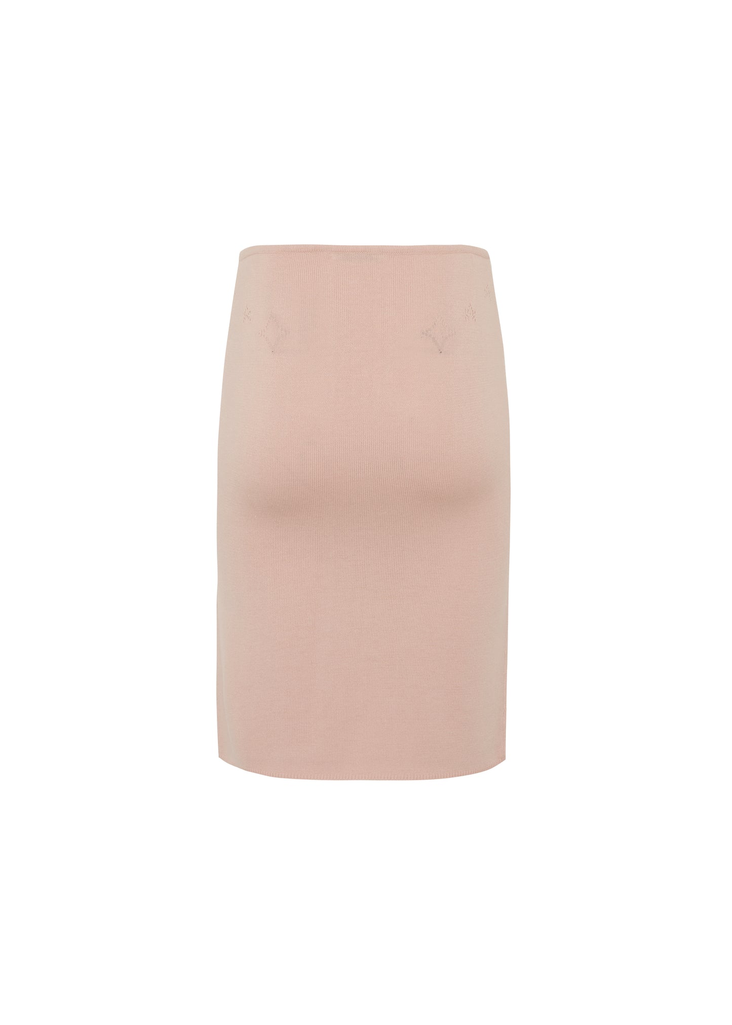 Knit Midi Skirt with Emoji Cut-Outs - Hana