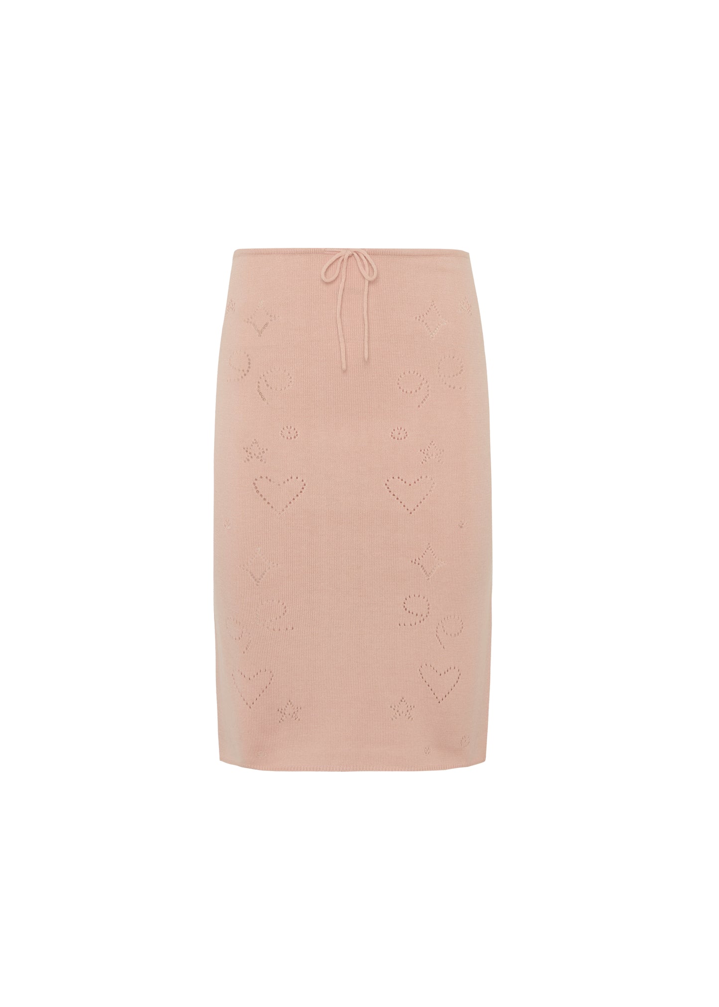 Knit Midi Skirt with Emoji Cut-Outs - Hana