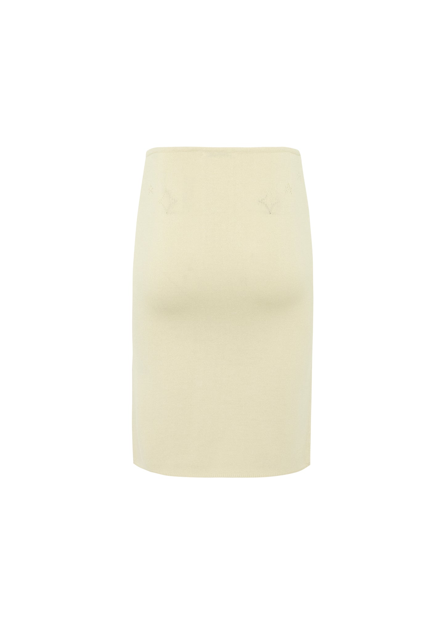 Knit Midi Skirt with Emoji Cut-Outs - Hoshi