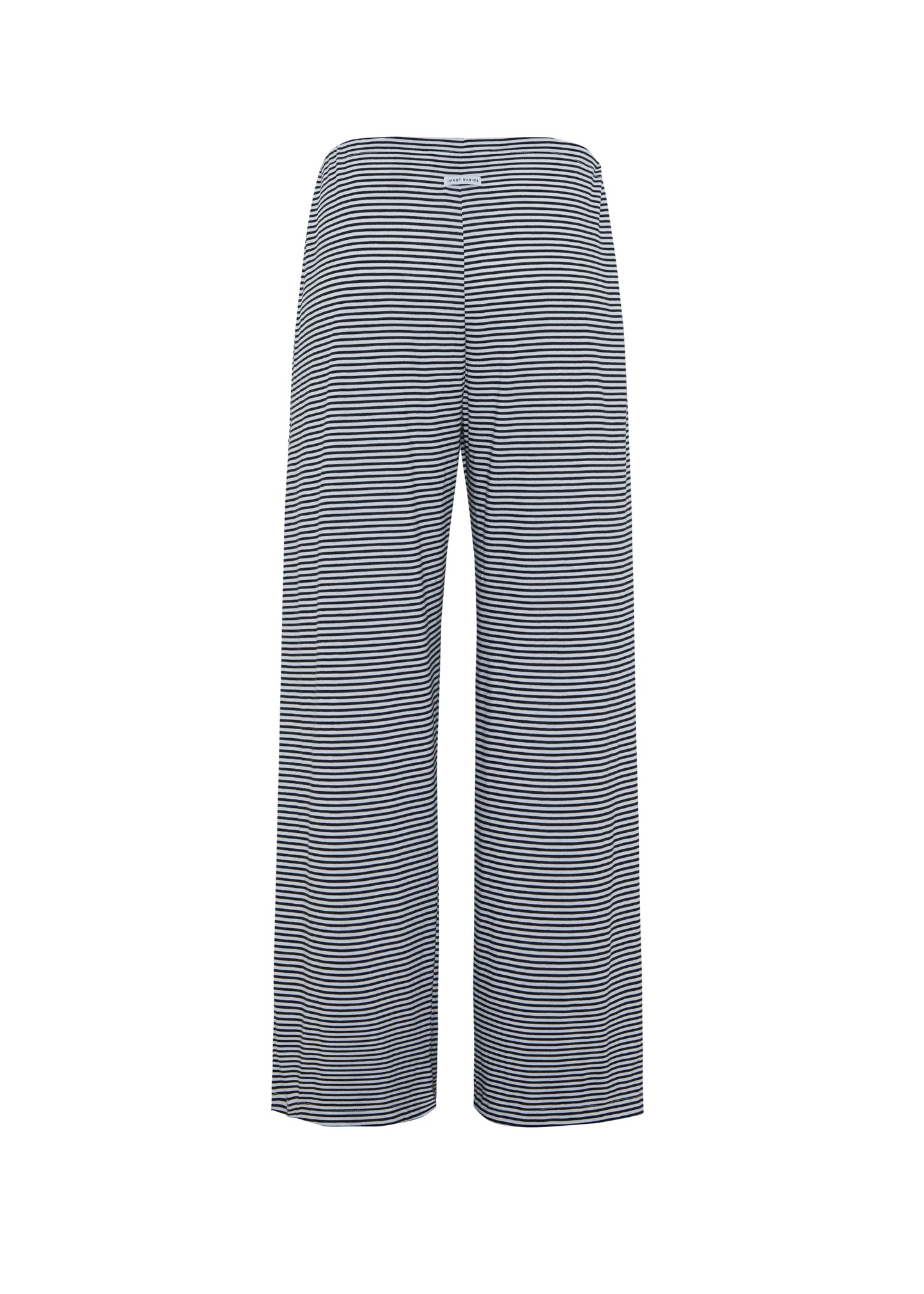 imnot basic drawstring low rise pants- striped