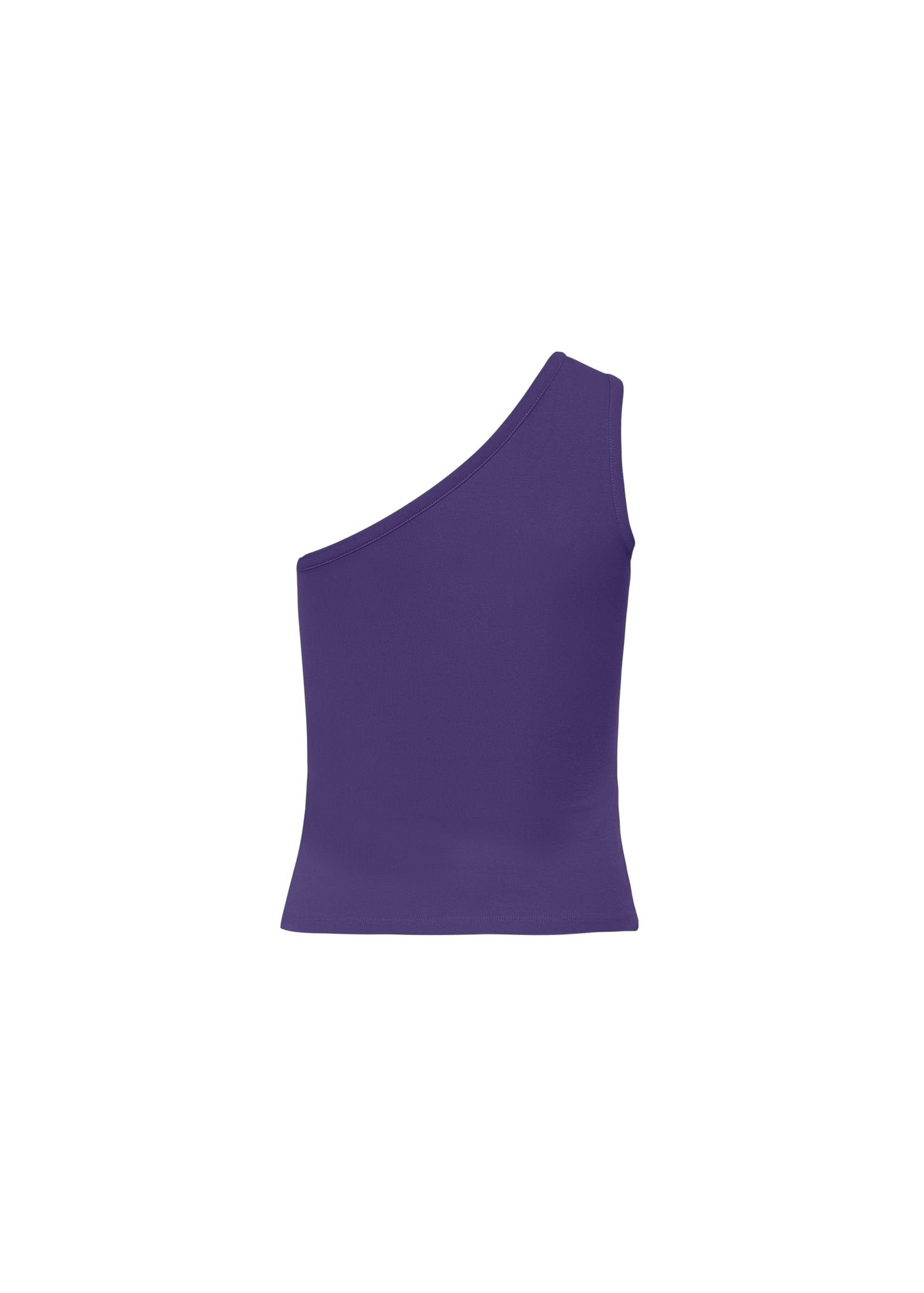 70s one shoulder top - royal purple