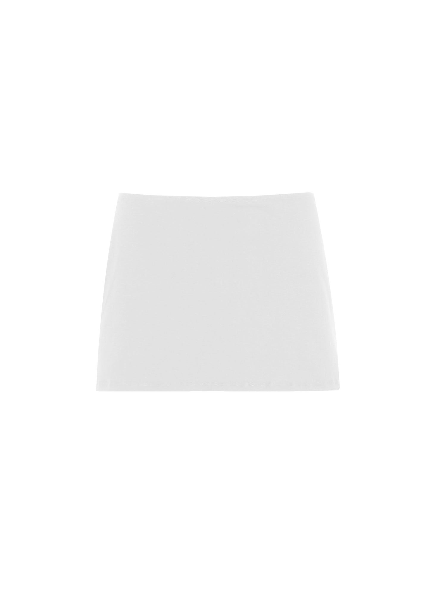 Basic Mini Skirt in White