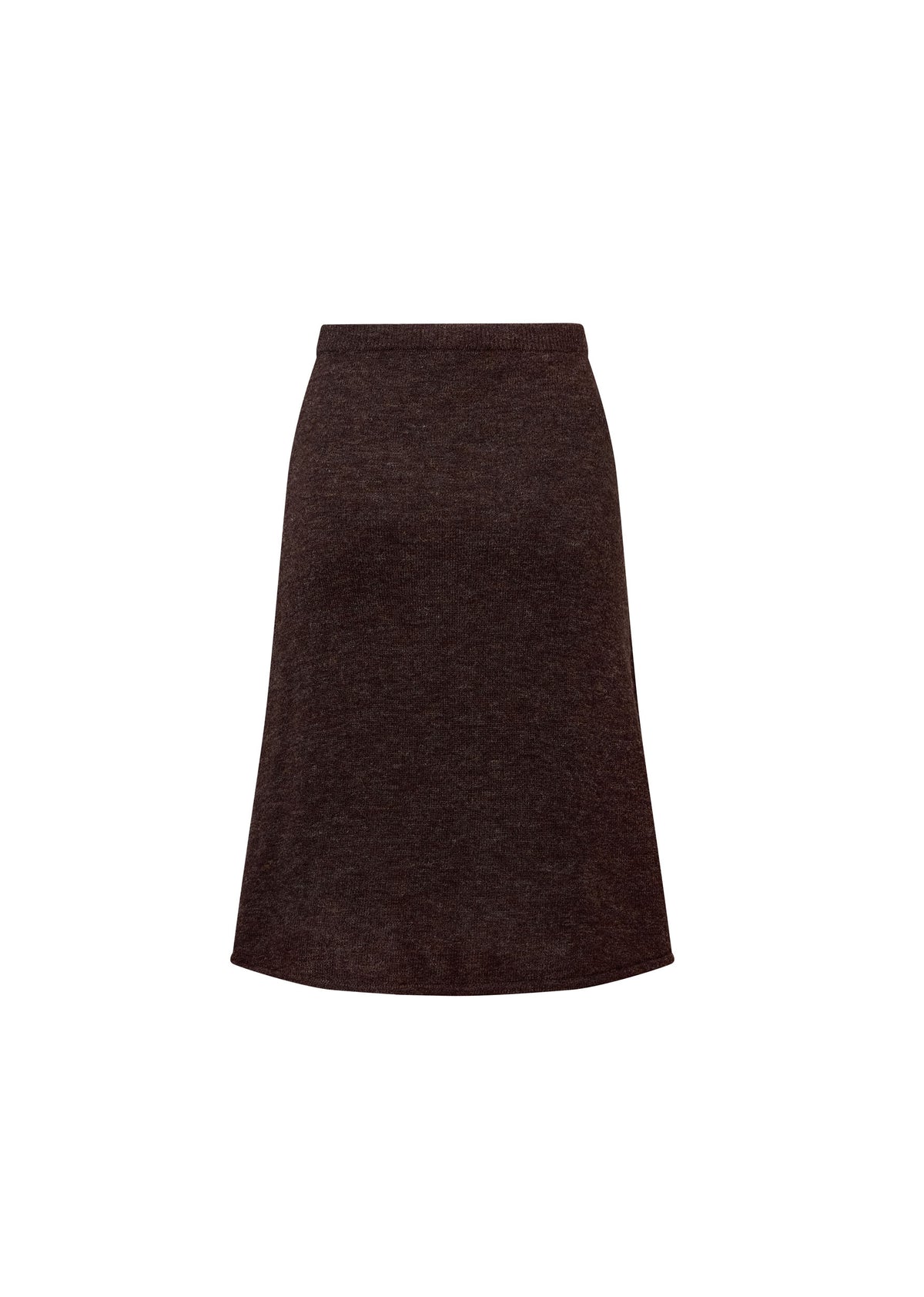Classic midi skirt with hidden pockets - Chocolate Bark