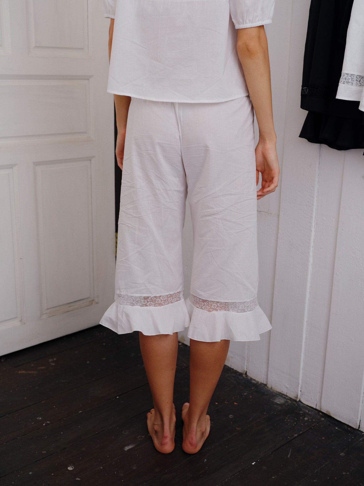 The Blooming classic pants - white
