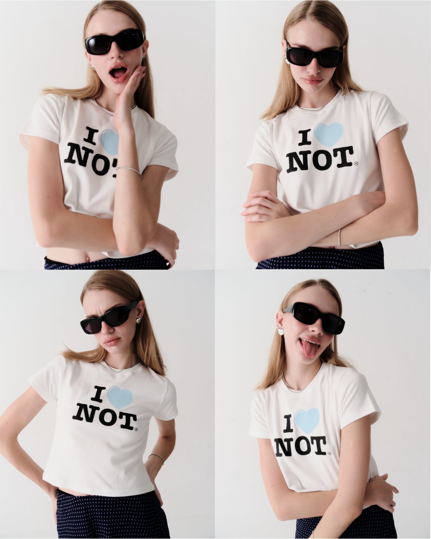 imnot tee - Classic ptint in baby blue