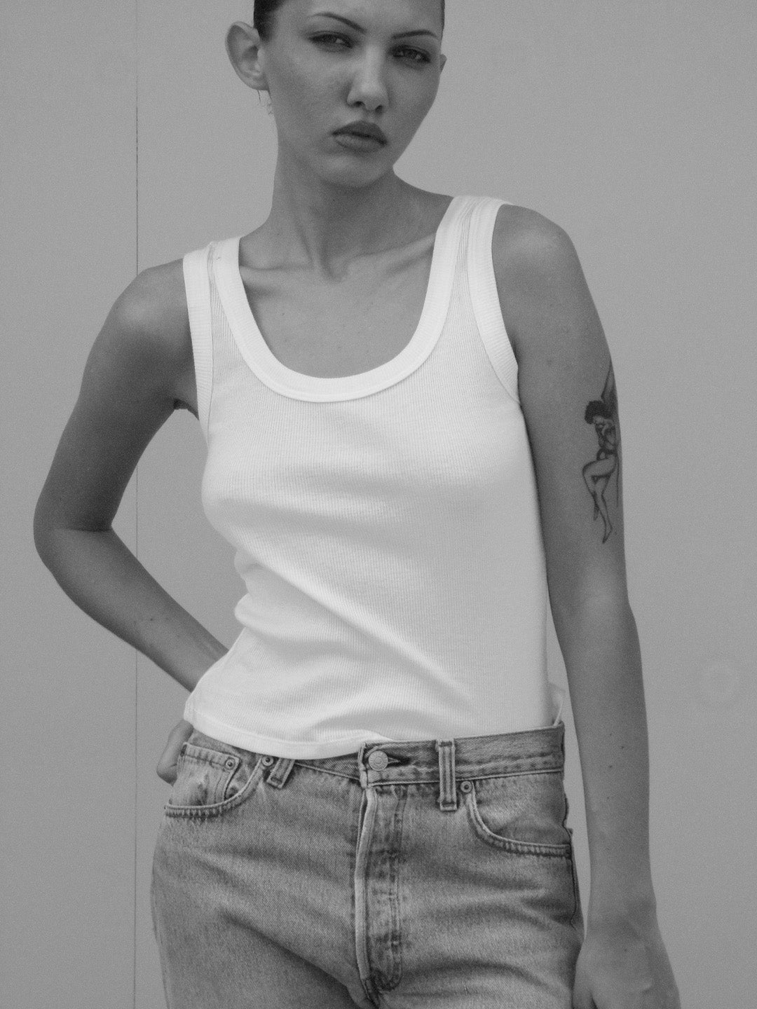 60s tank top - Marble