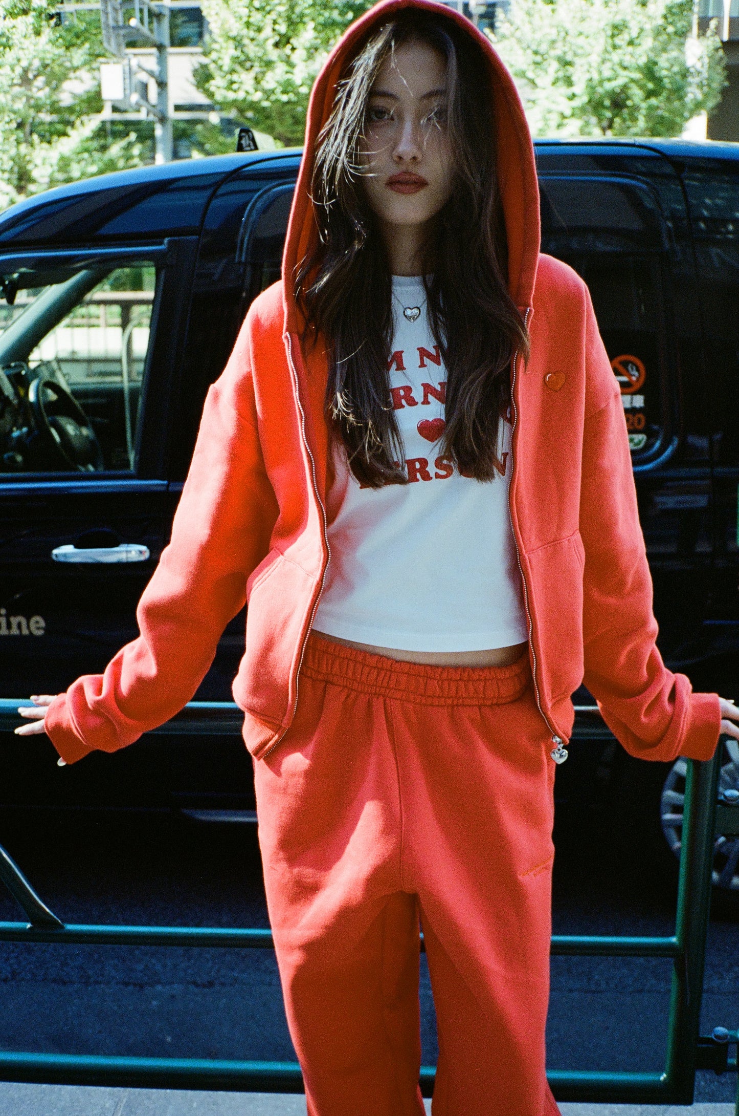 CLASSIC CROPPED FLEECE HOODIE - CANDY