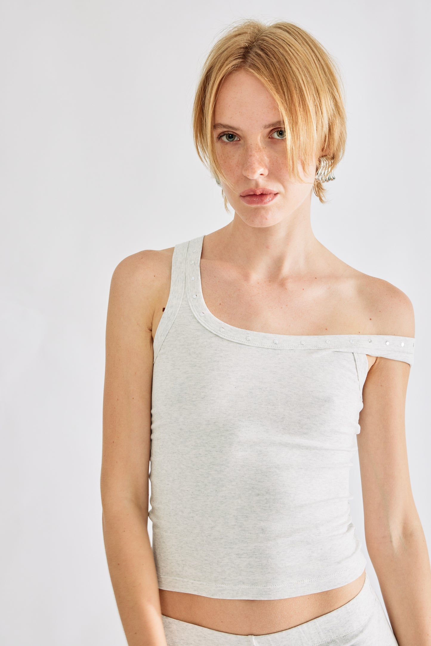 70s tank top - Metal gray