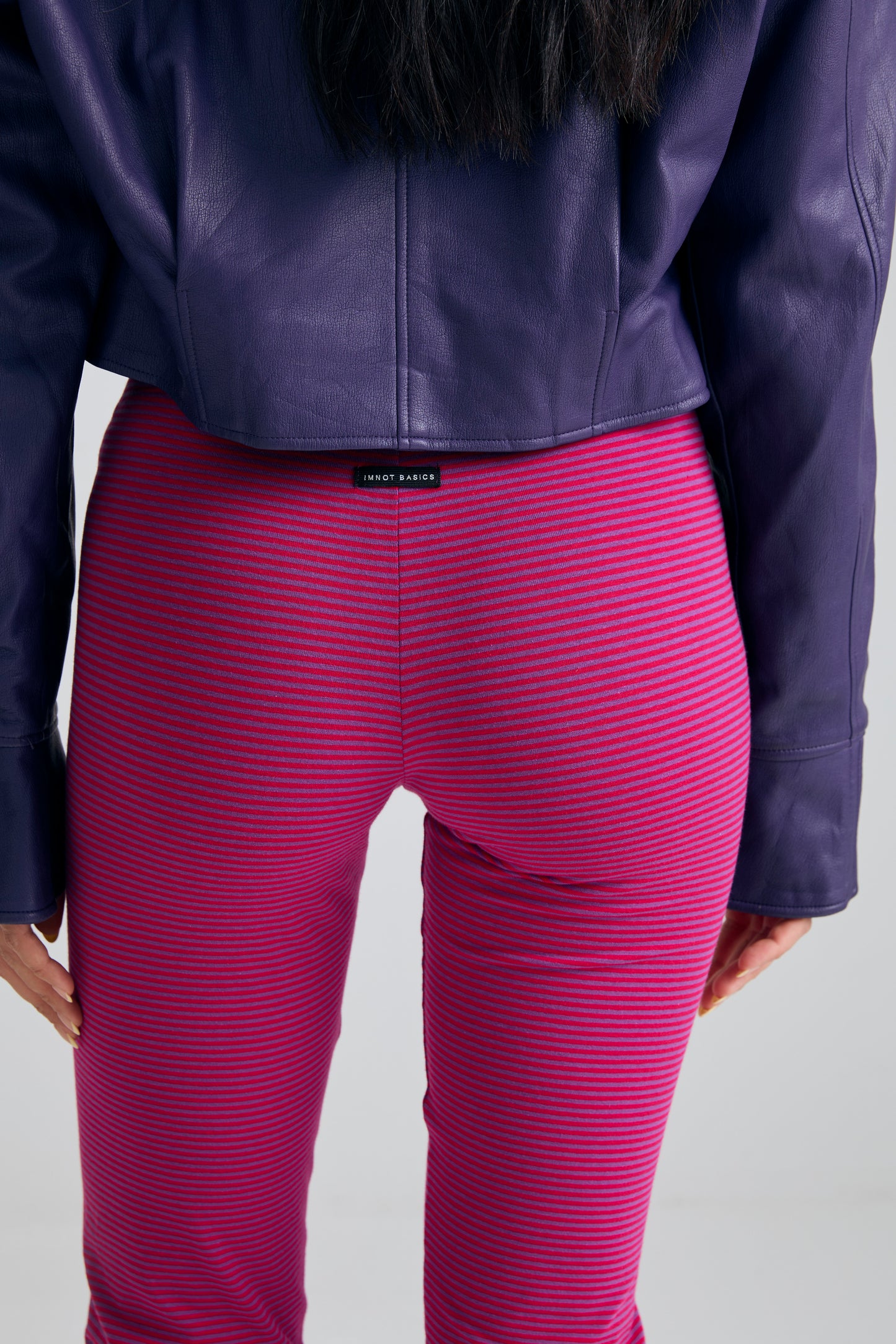 imnot basic capri pants - fushia rose
