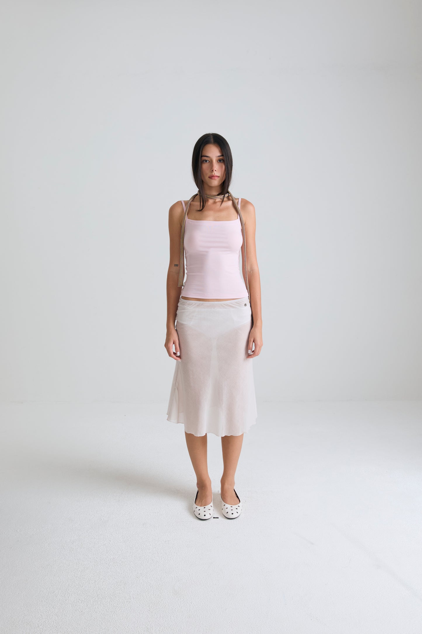 breeze cotton skirt - earl gray