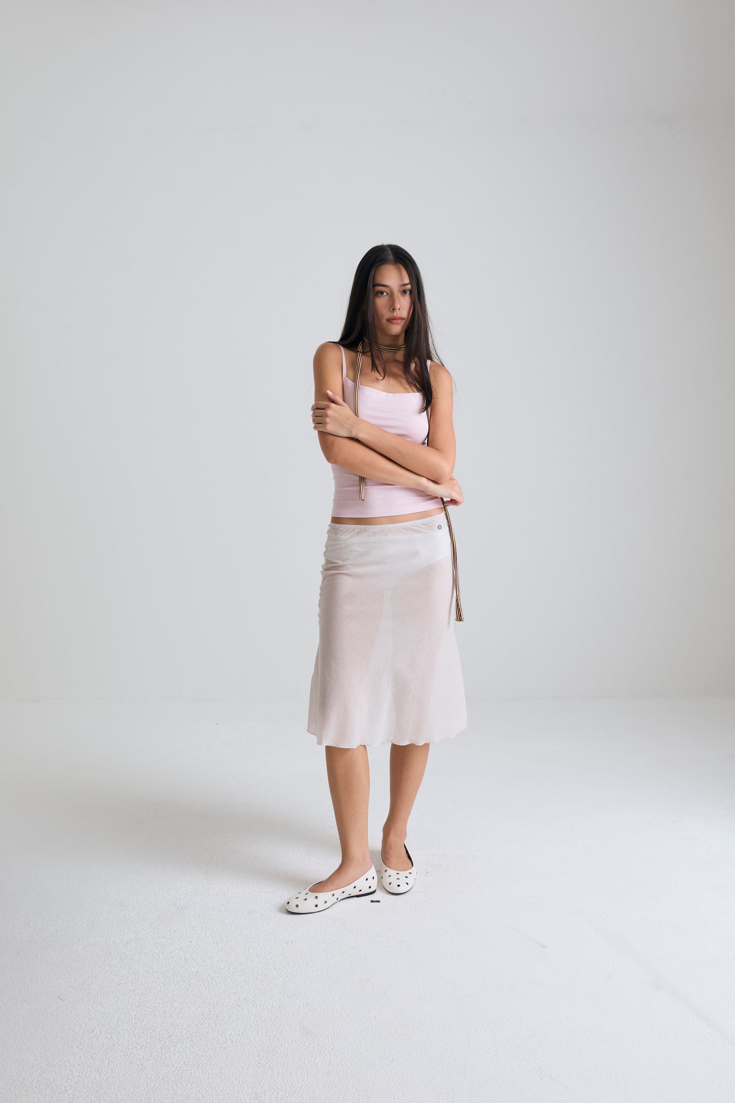breeze cotton skirt - earl gray