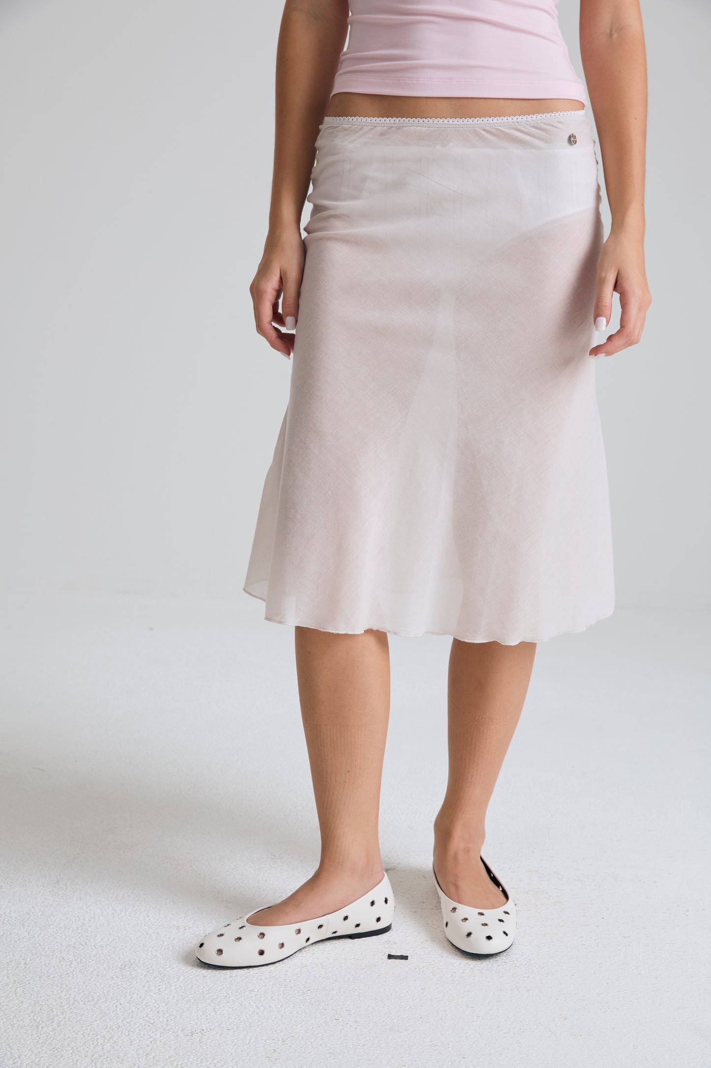 breeze cotton skirt - earl gray