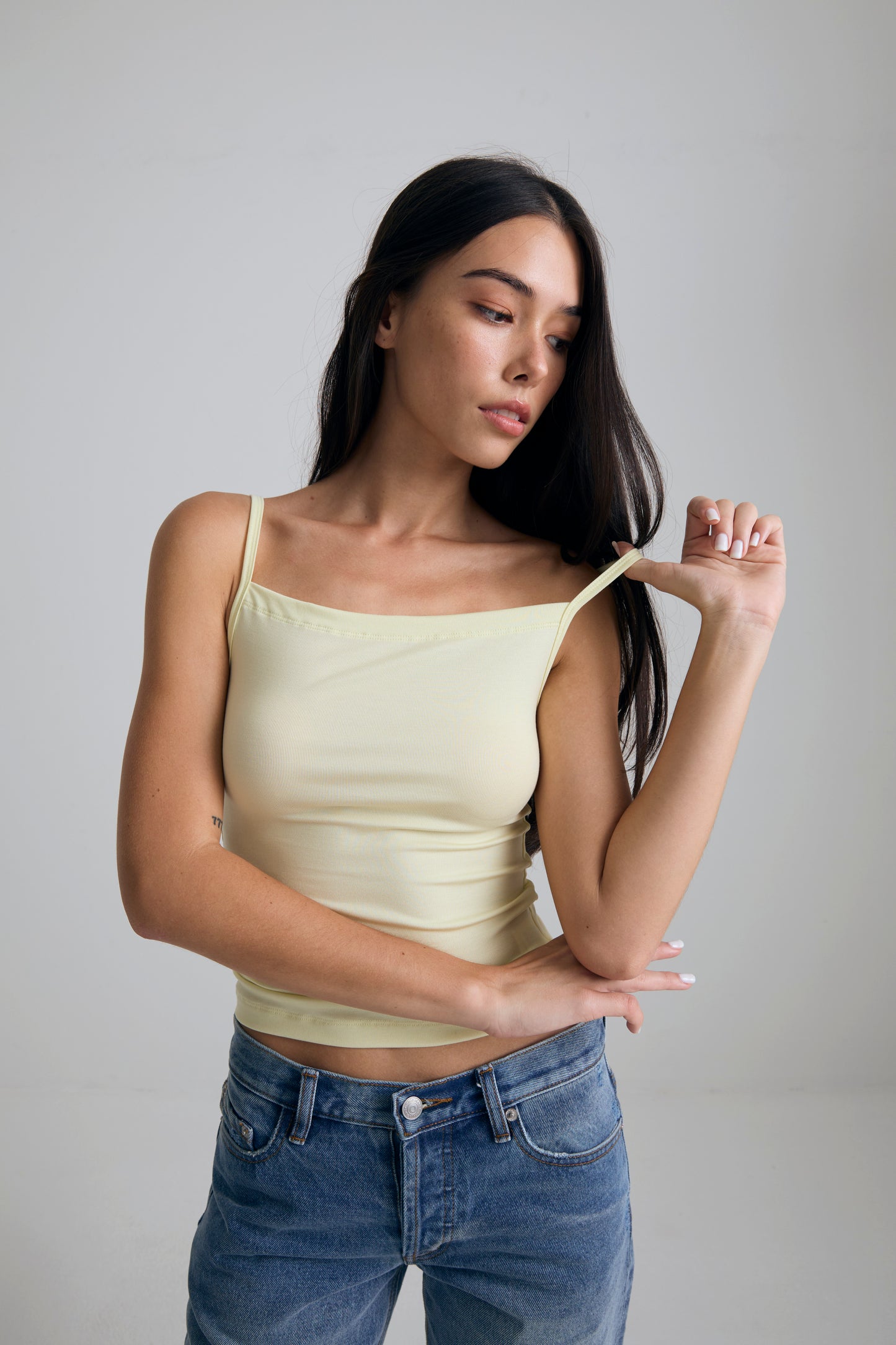GENTLE CLASSIC CAMISOLE - BUTTER