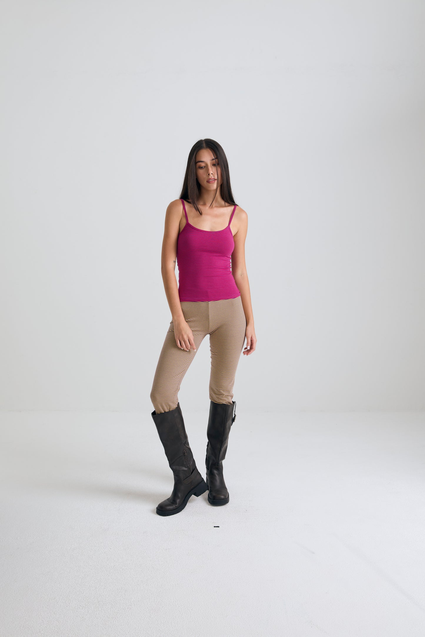 imnot basic capri pants - honey purple