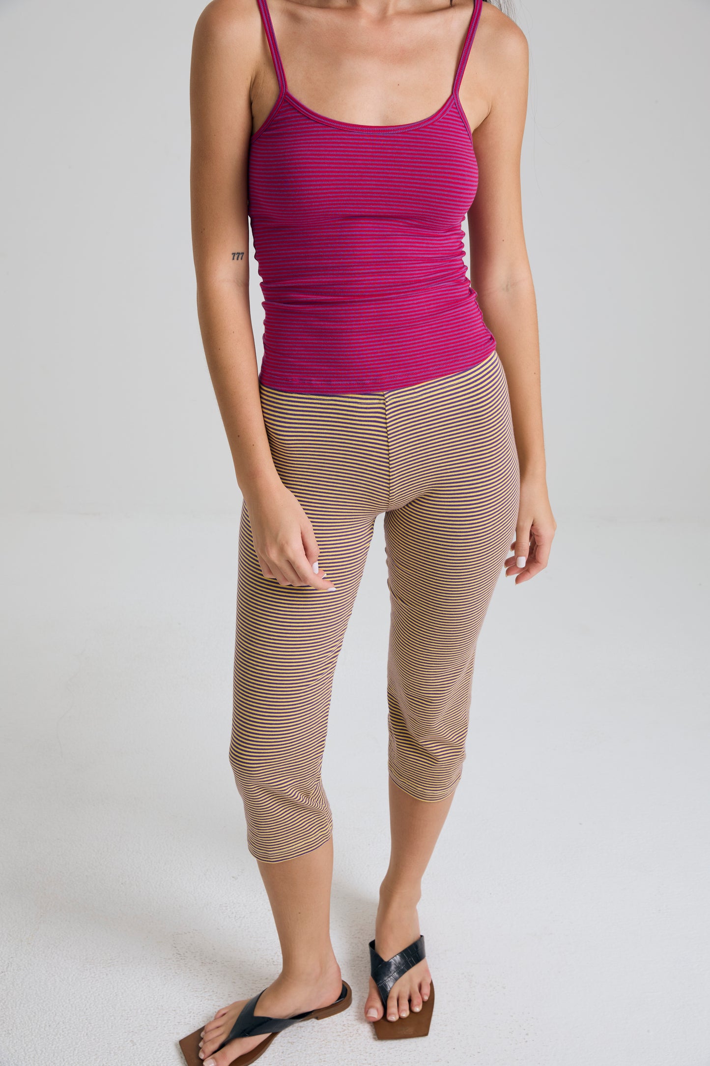imnot basic capri pants - honey purple