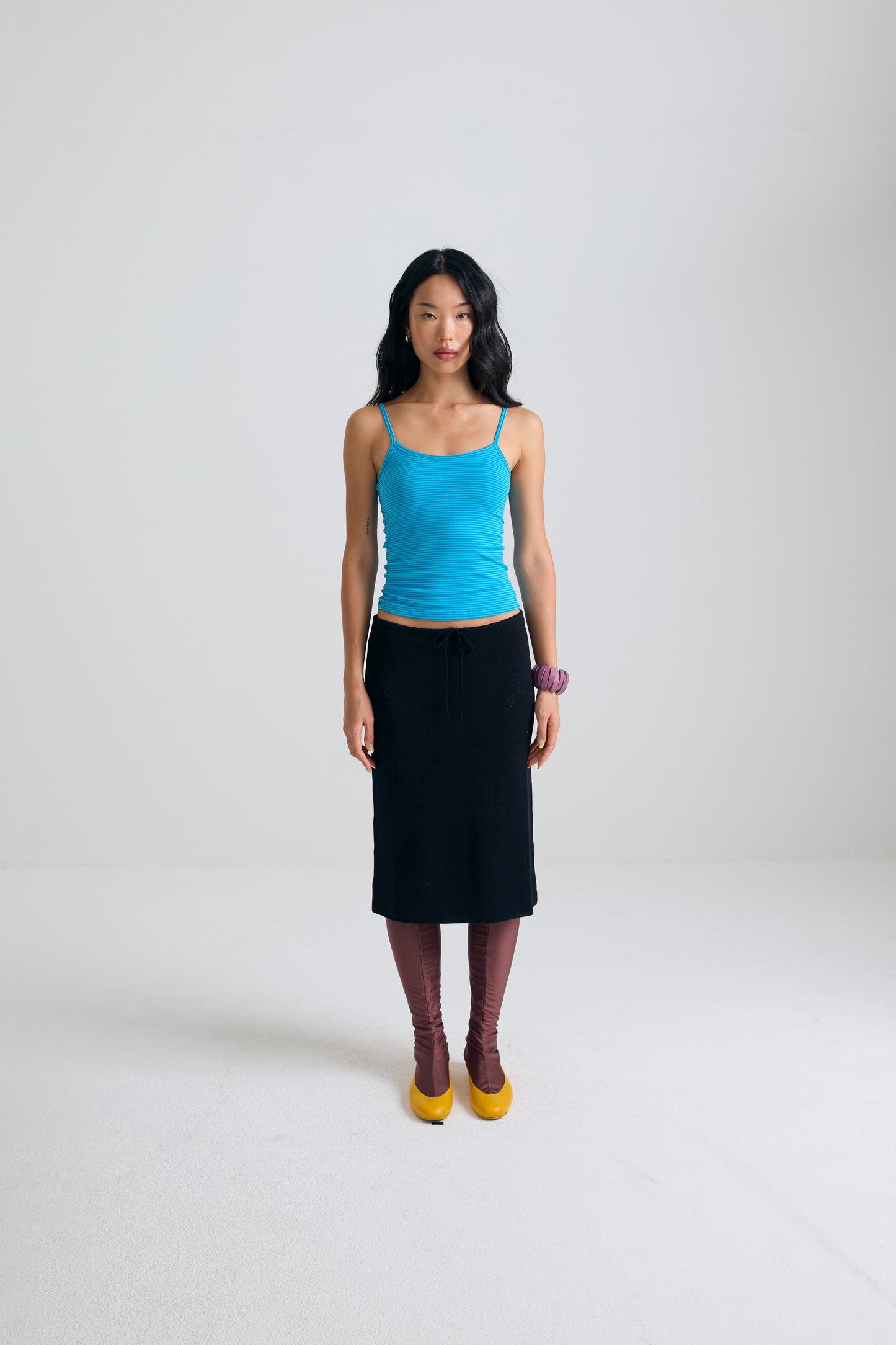 Imnot basic cami top - pool blue