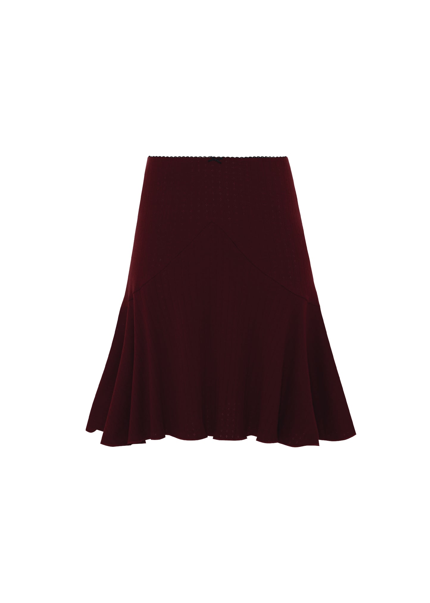 Pointelle Love midi skirt - Dark red cherry