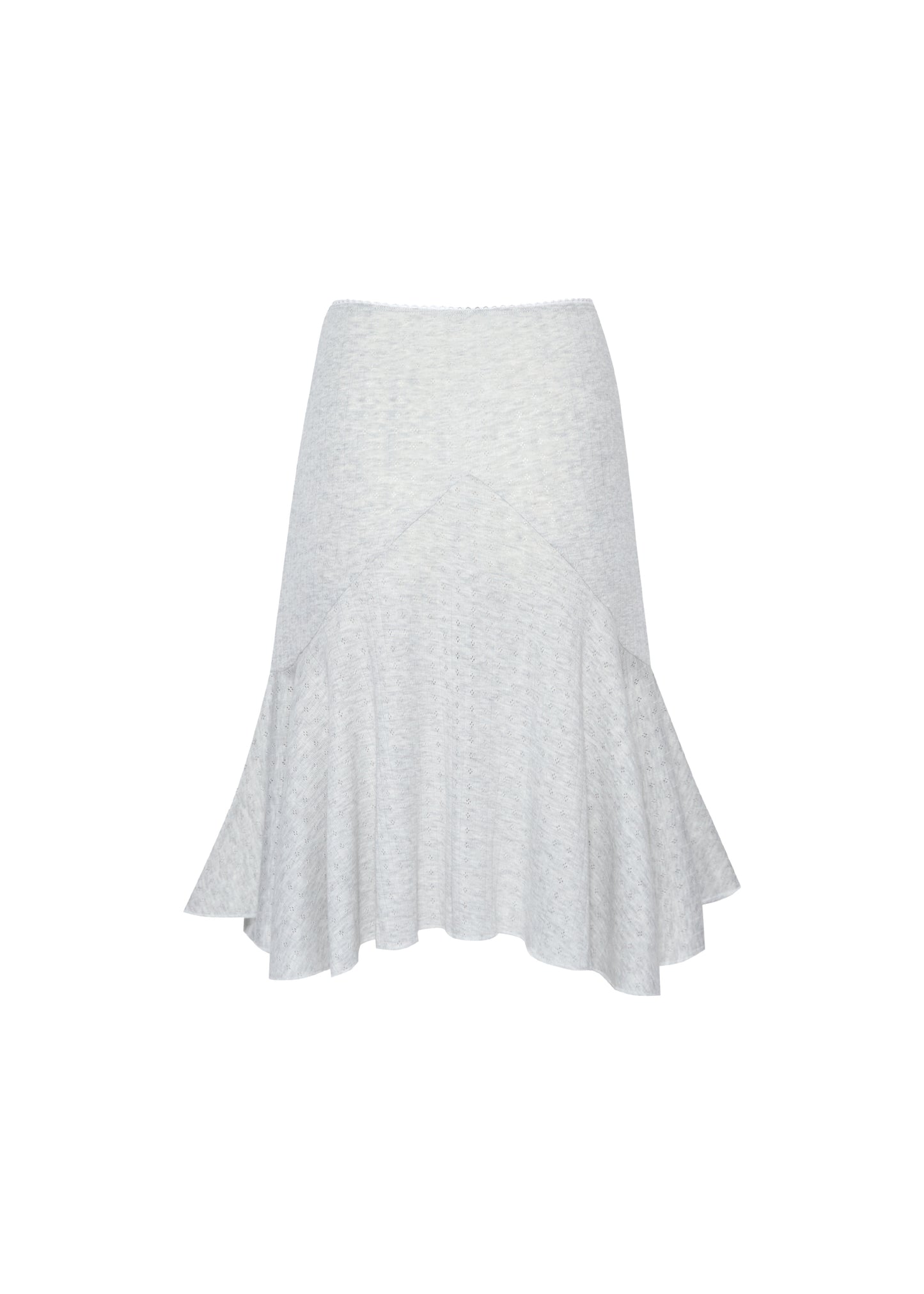 Pointelle Love midi skirt - grain