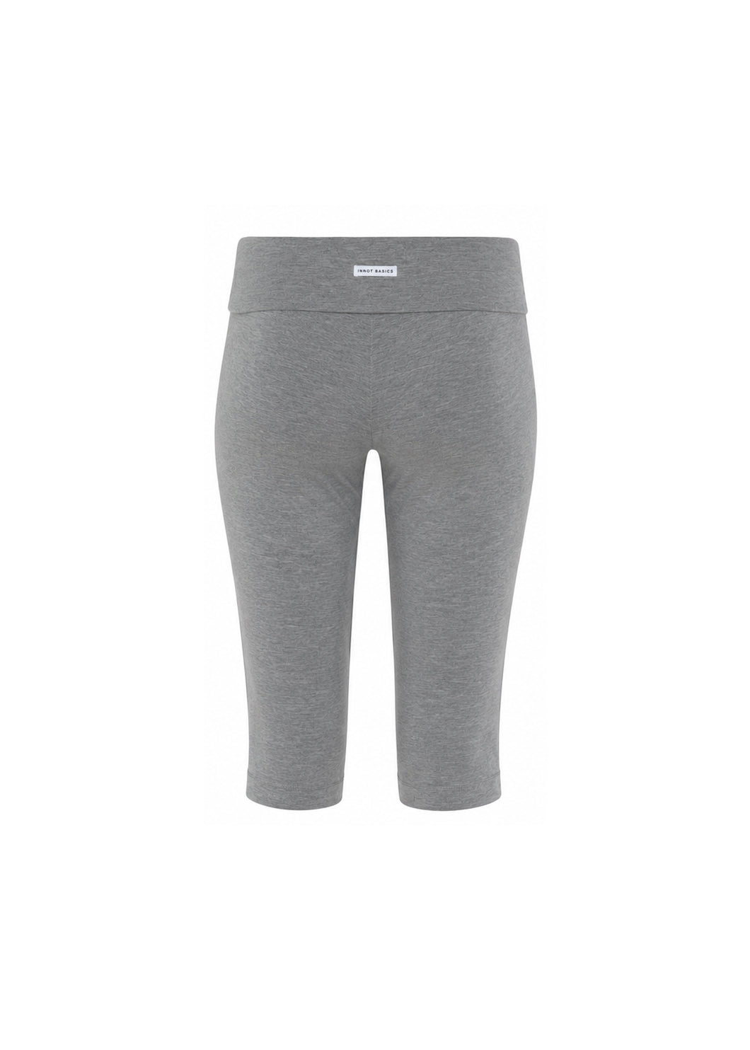 JERSEY FOLDOVER CAPRI LEGGINGS - GRAY