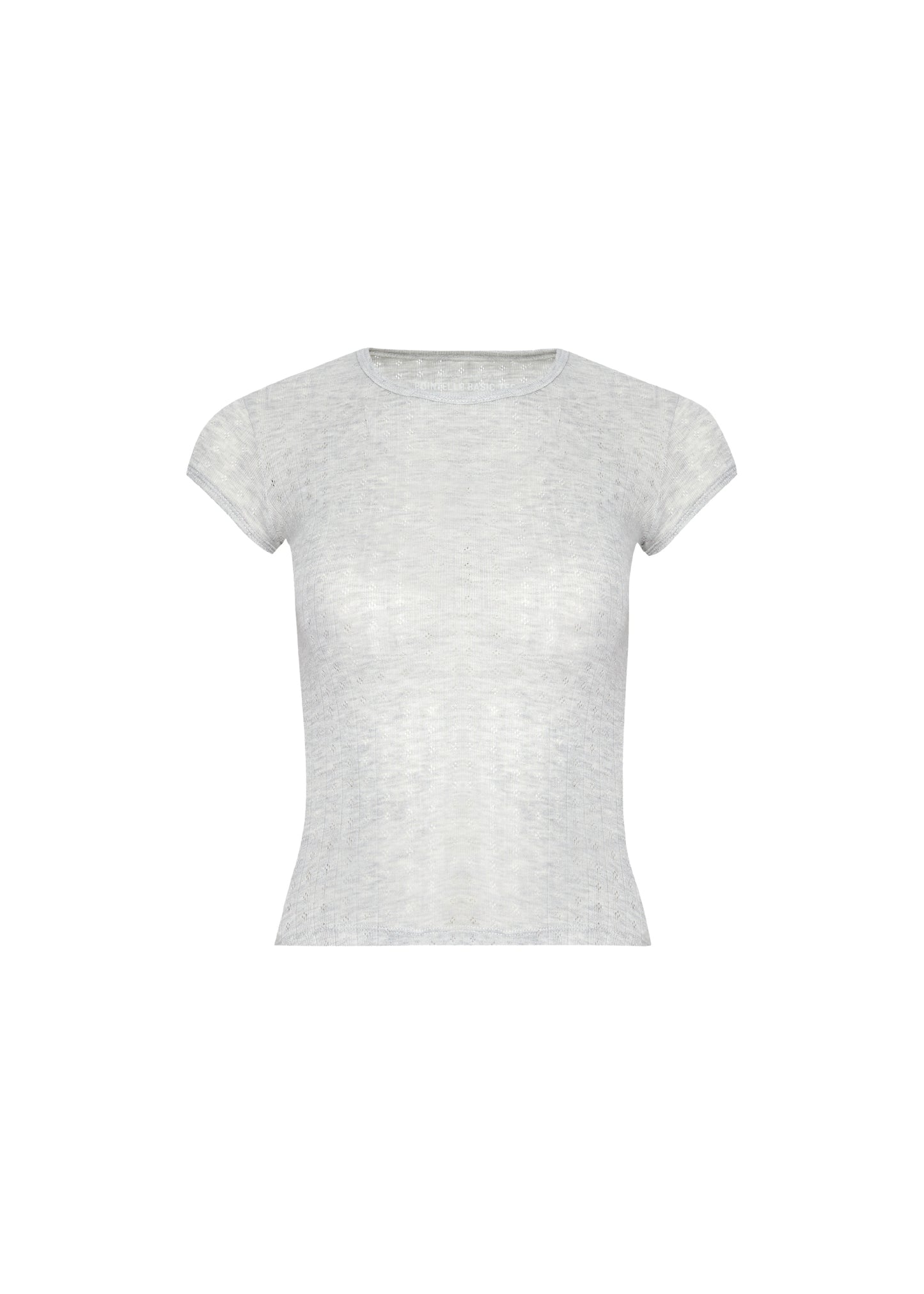 Pointelle Basic Tee - Grain