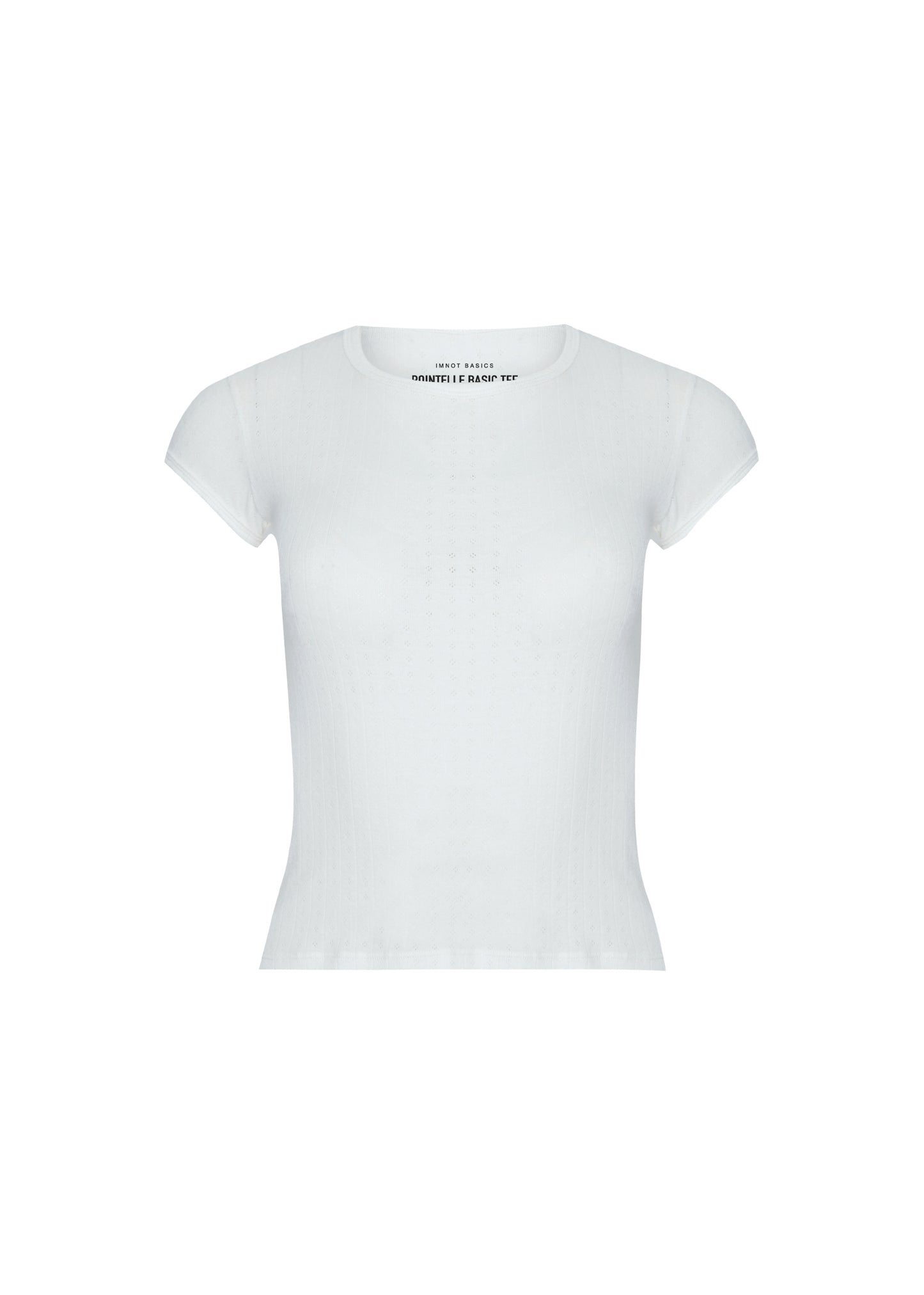 Pointelle Basic Tee - Powder
