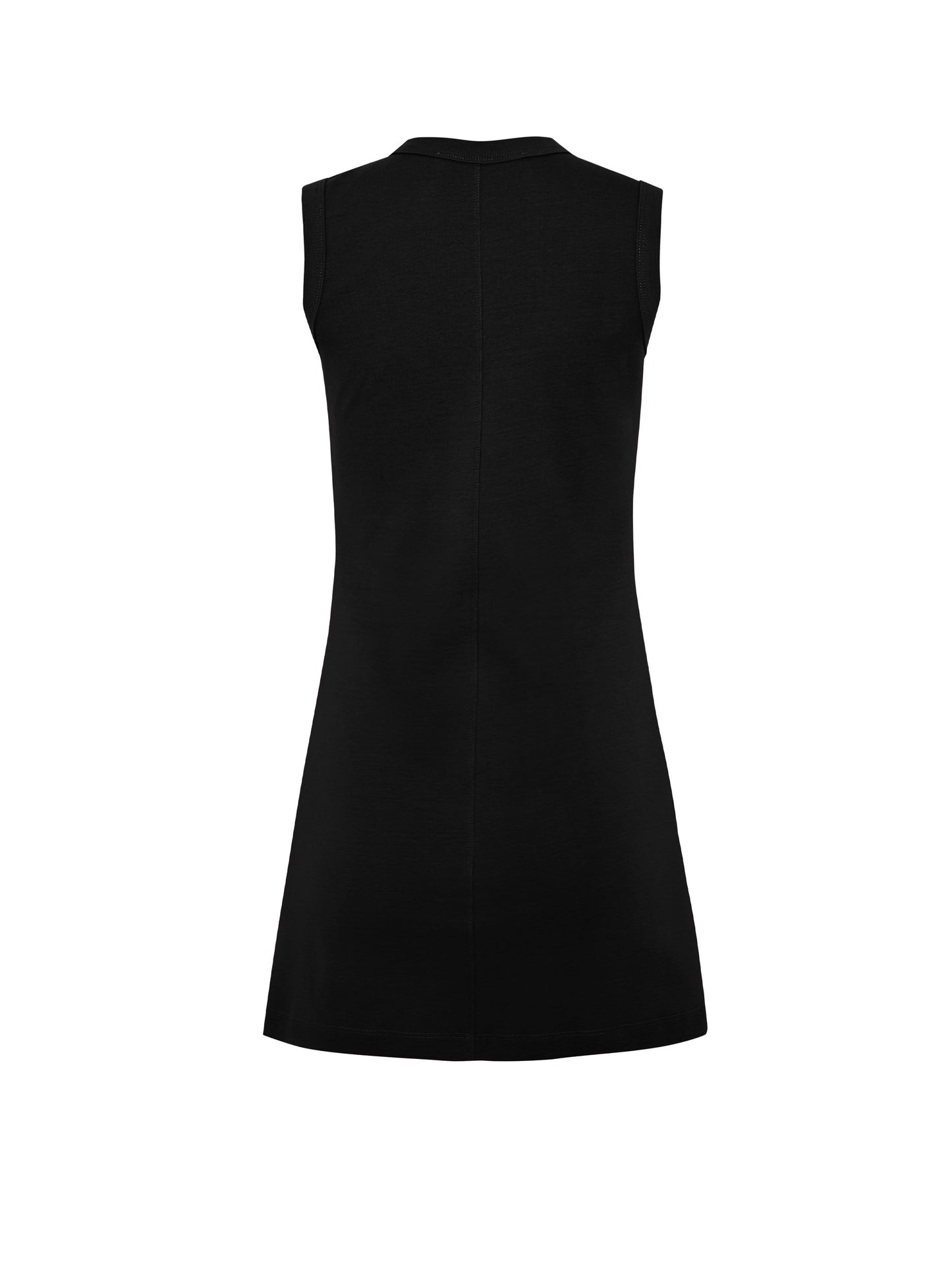 Sleeveless classic mini dress  - Black