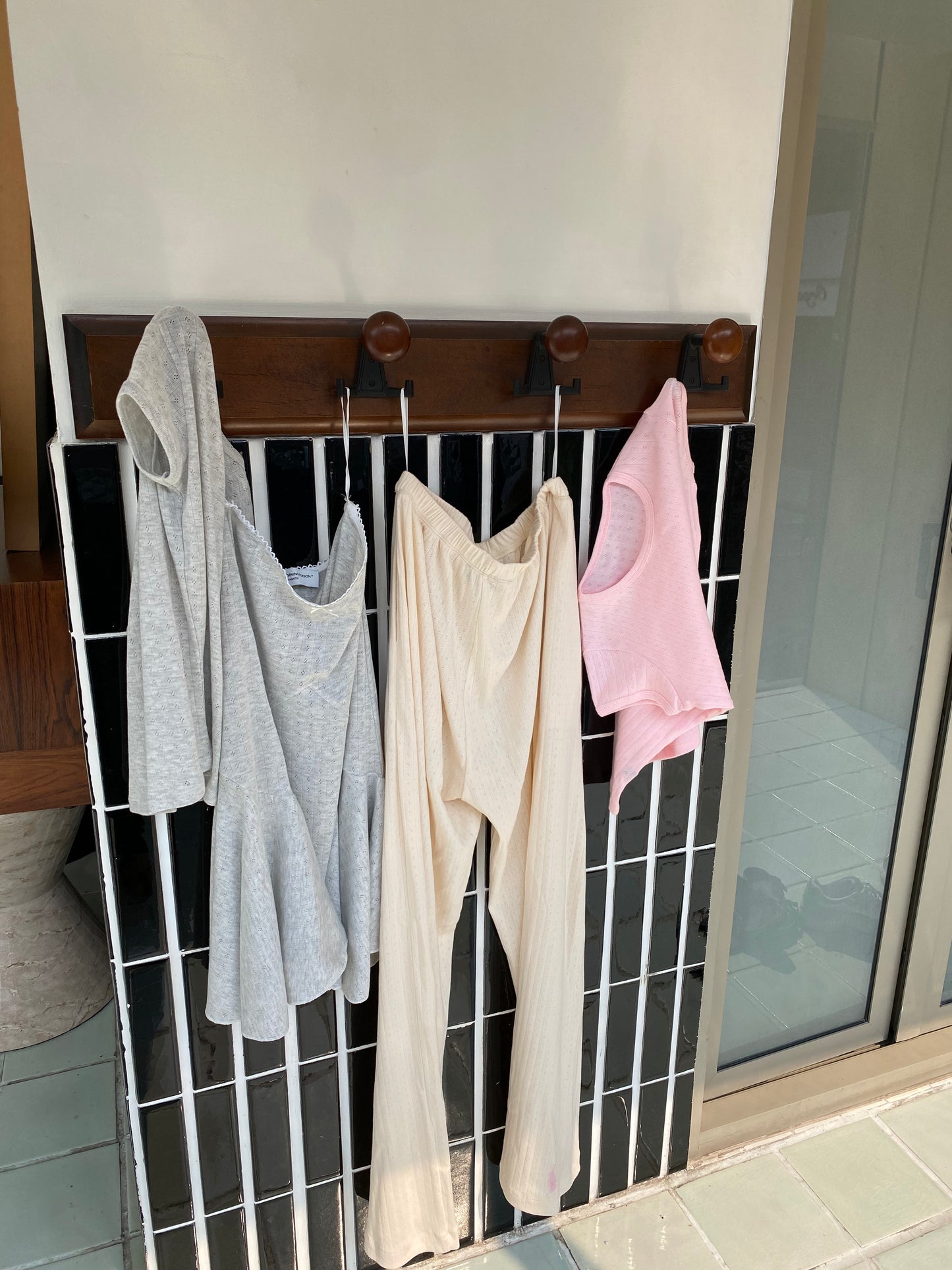 Pointelle Basic Tee - Grain