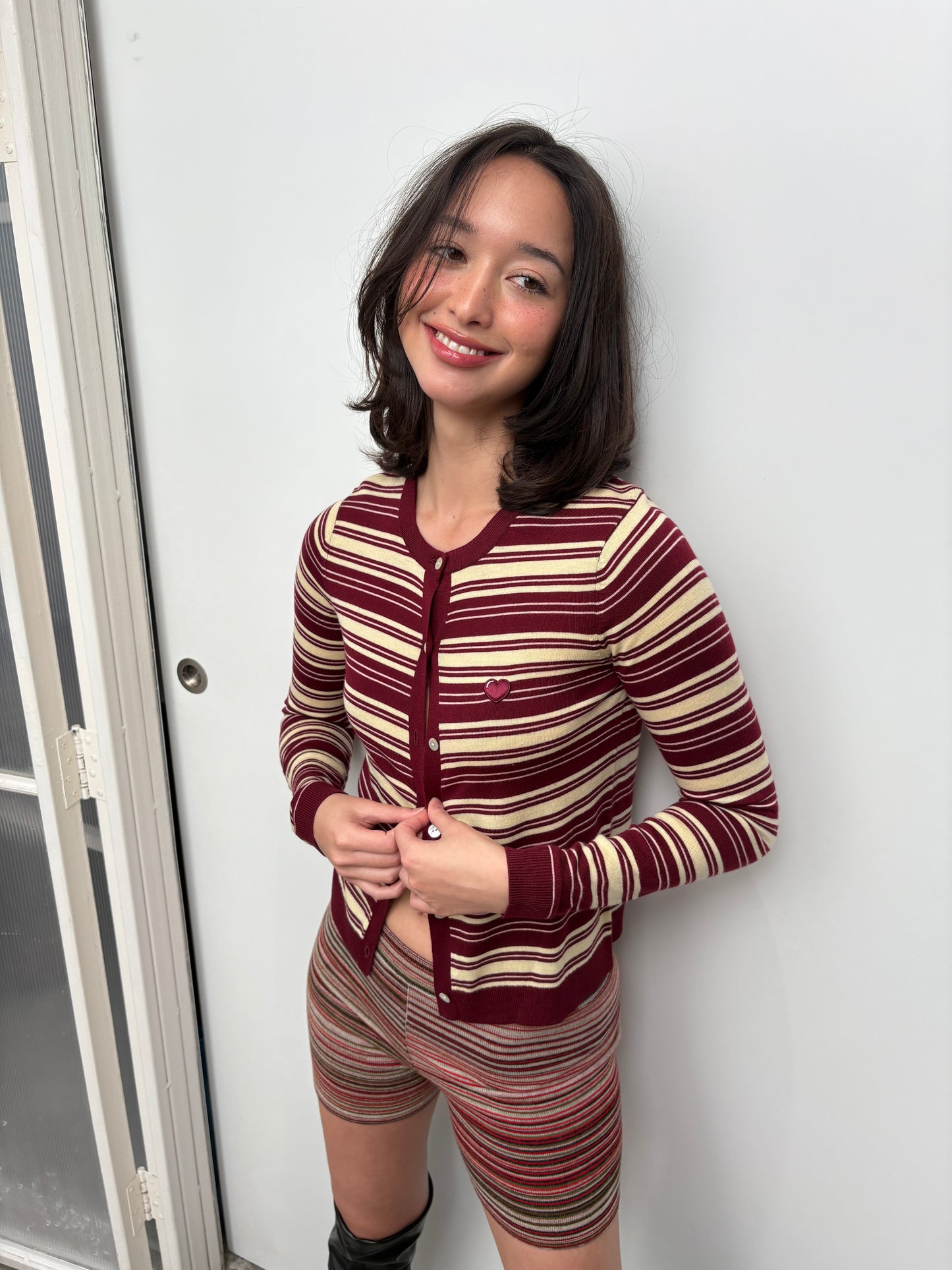 The Baby cardigan - mulled berry