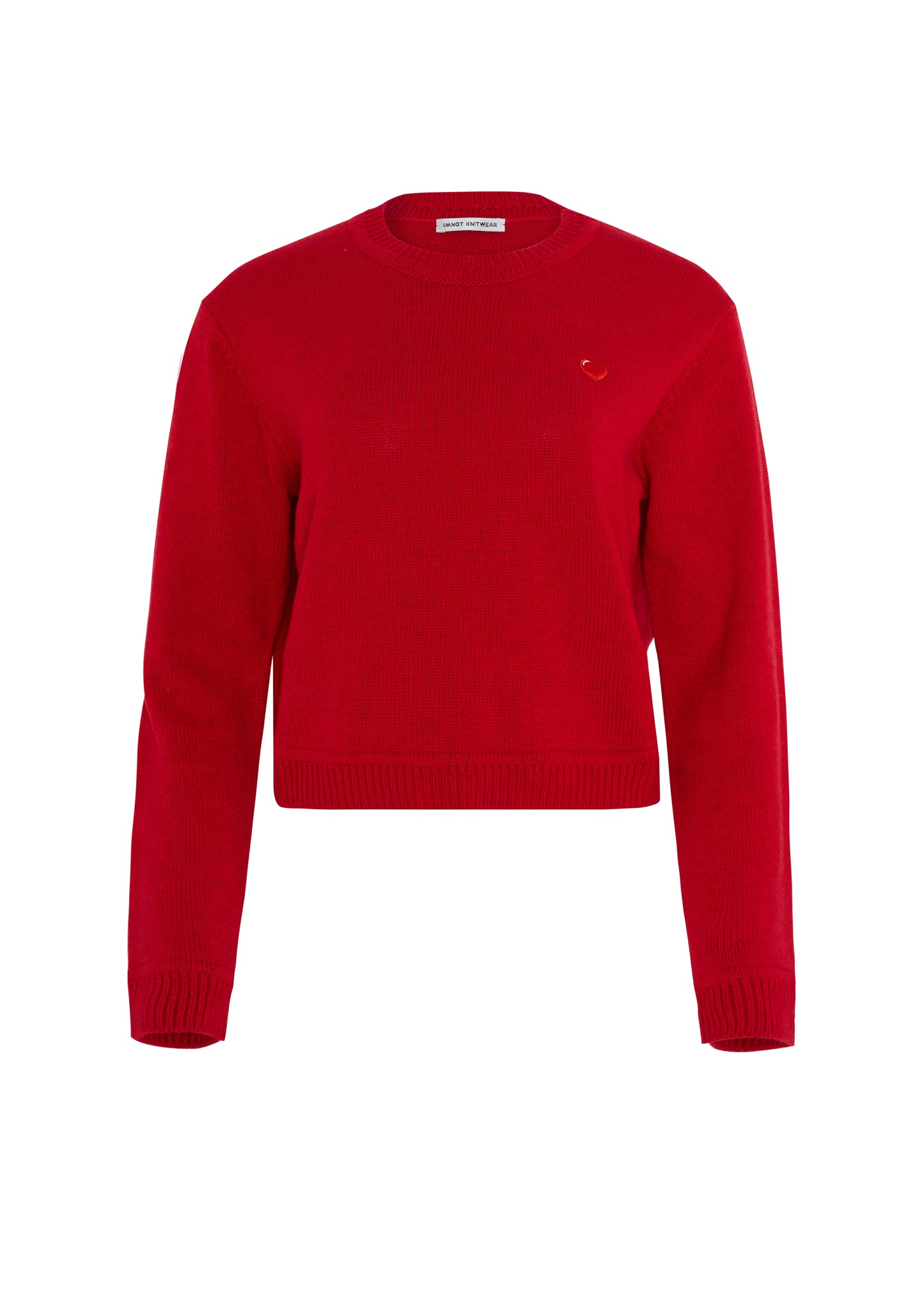 The cropped sweater - frosty berry