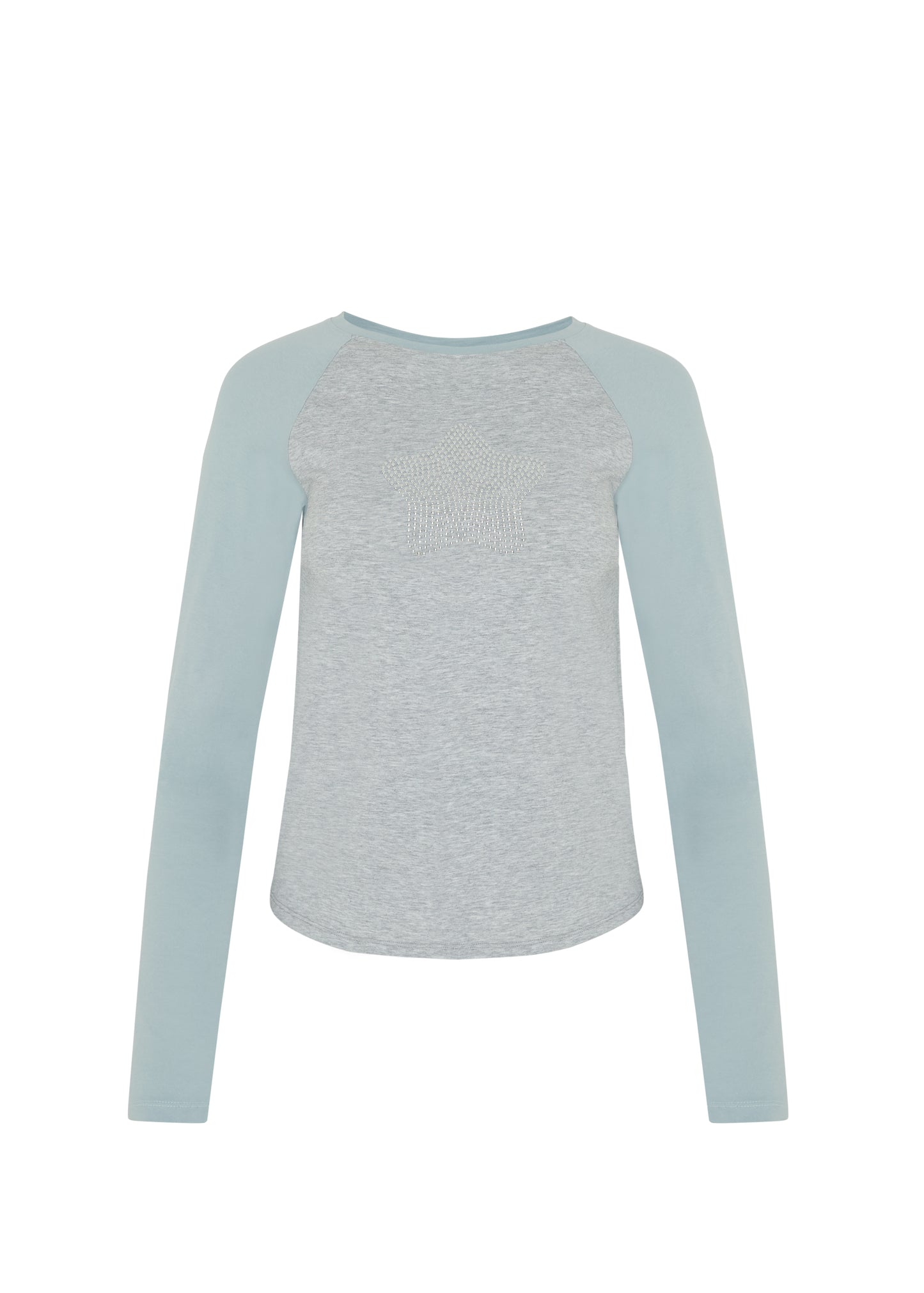 basic raglan long-sleeve tee - star stud