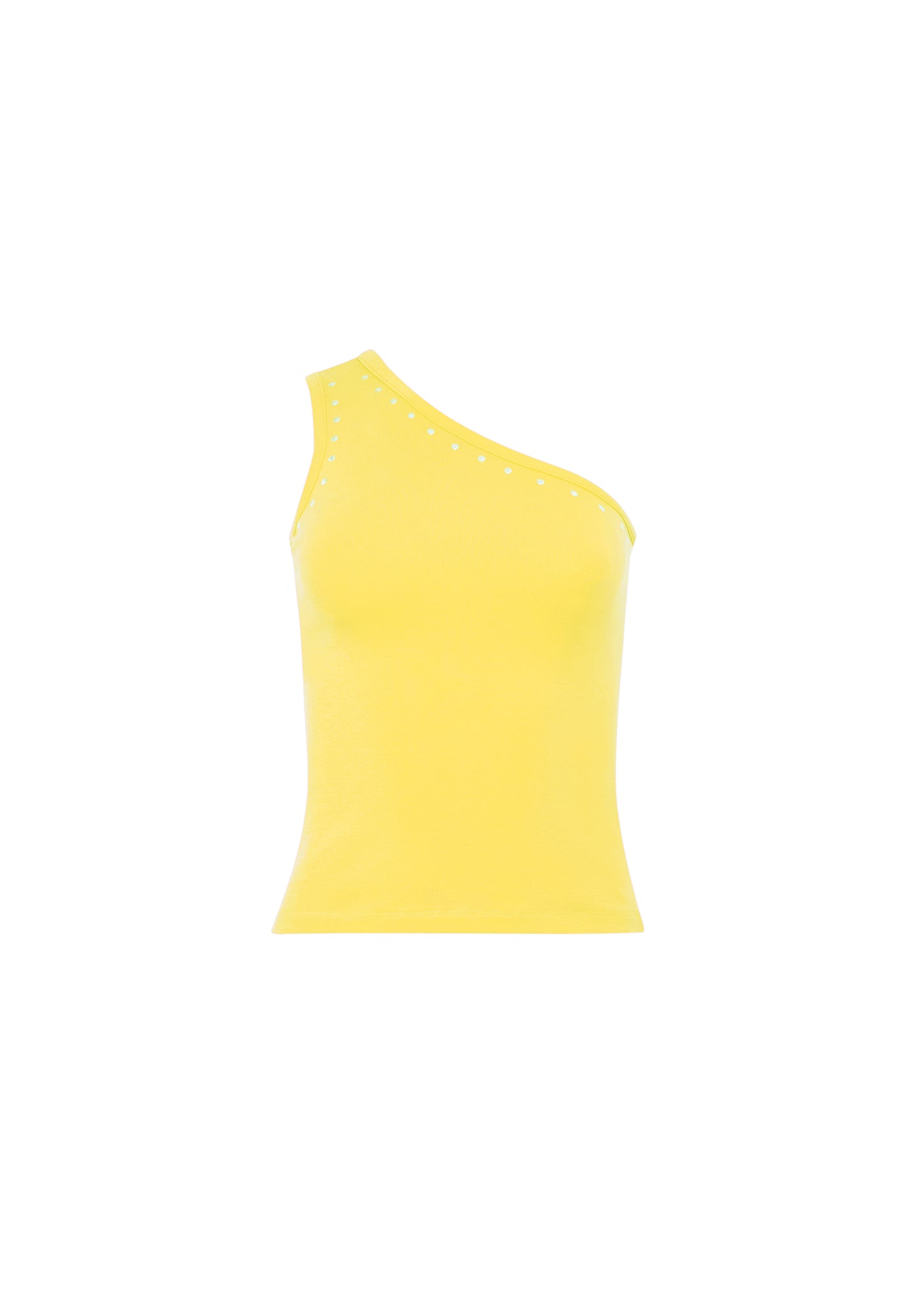 70s one shoulder top - Marigold