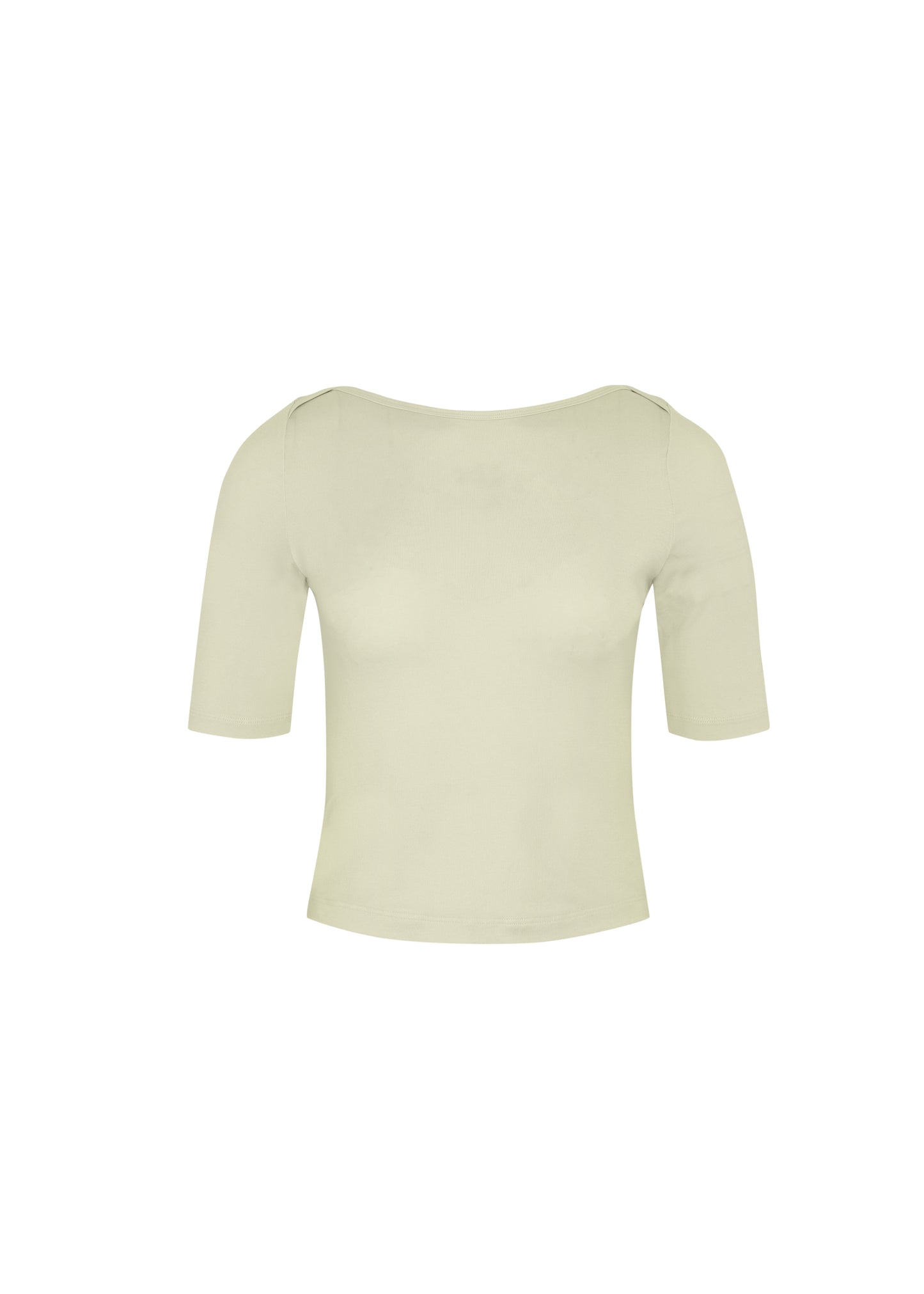 GENTLE ELBOW SLEEVE TOP - BUTTER