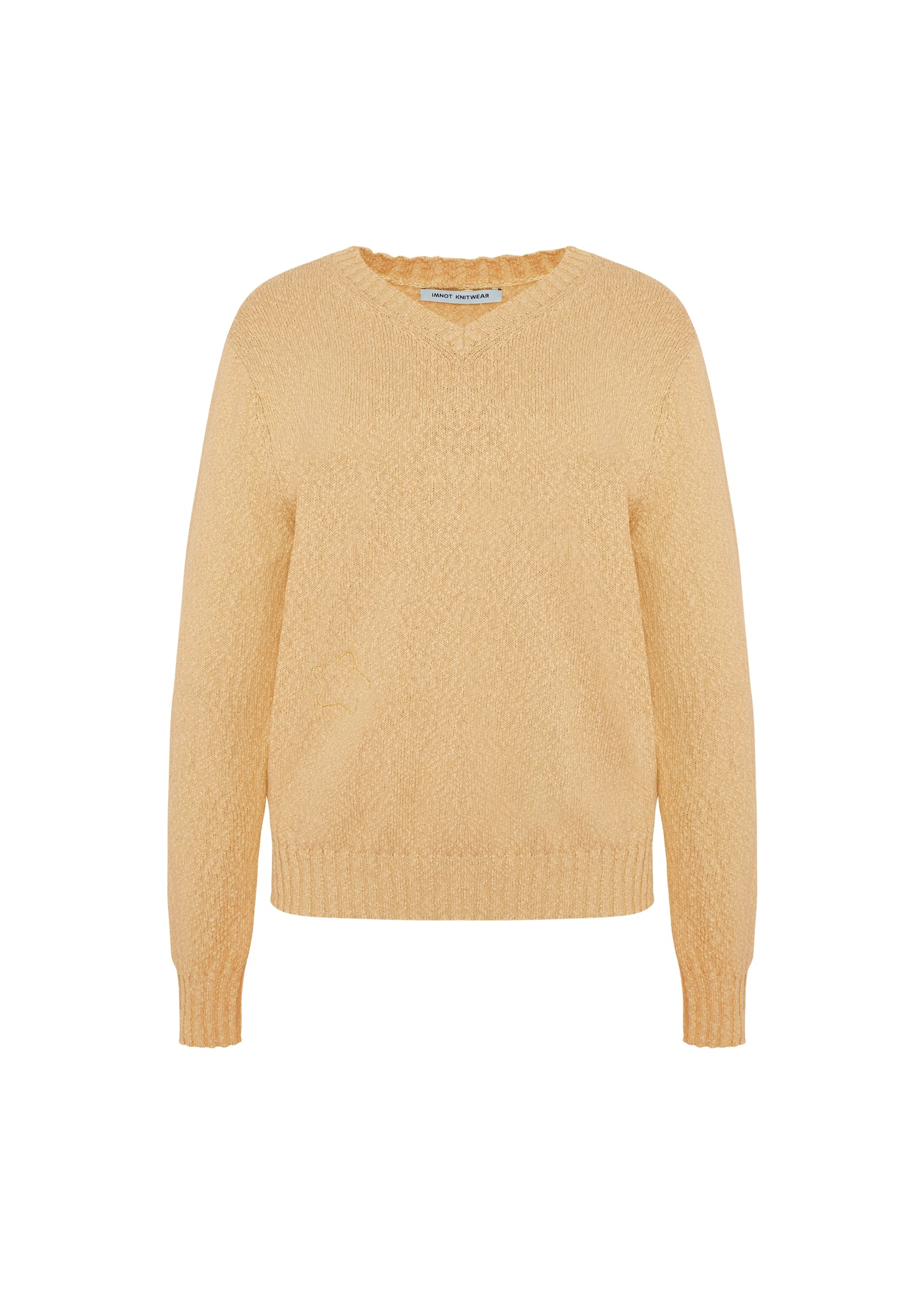 classic v neck knit sweater -starlight